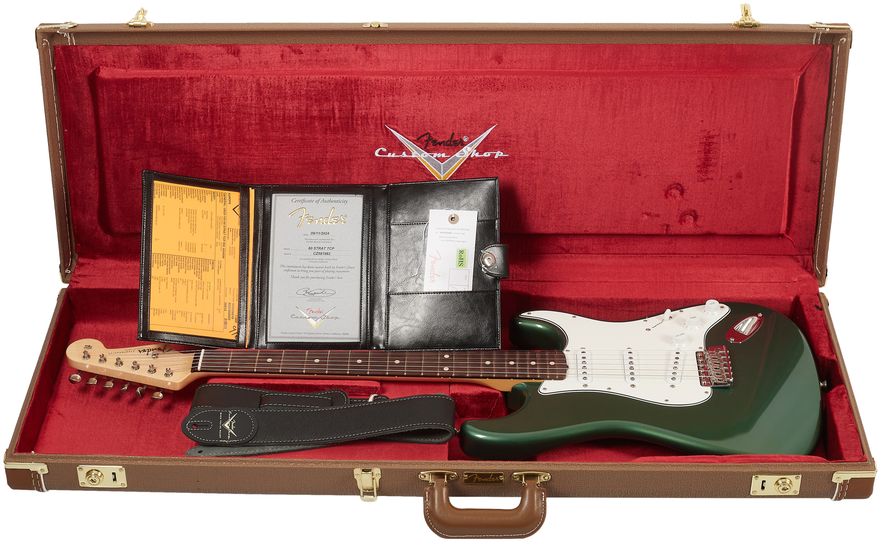 Fender Custom Shop 60 Stratocaster TCP Sherwood Green Metallic (použit (obrázek 6)