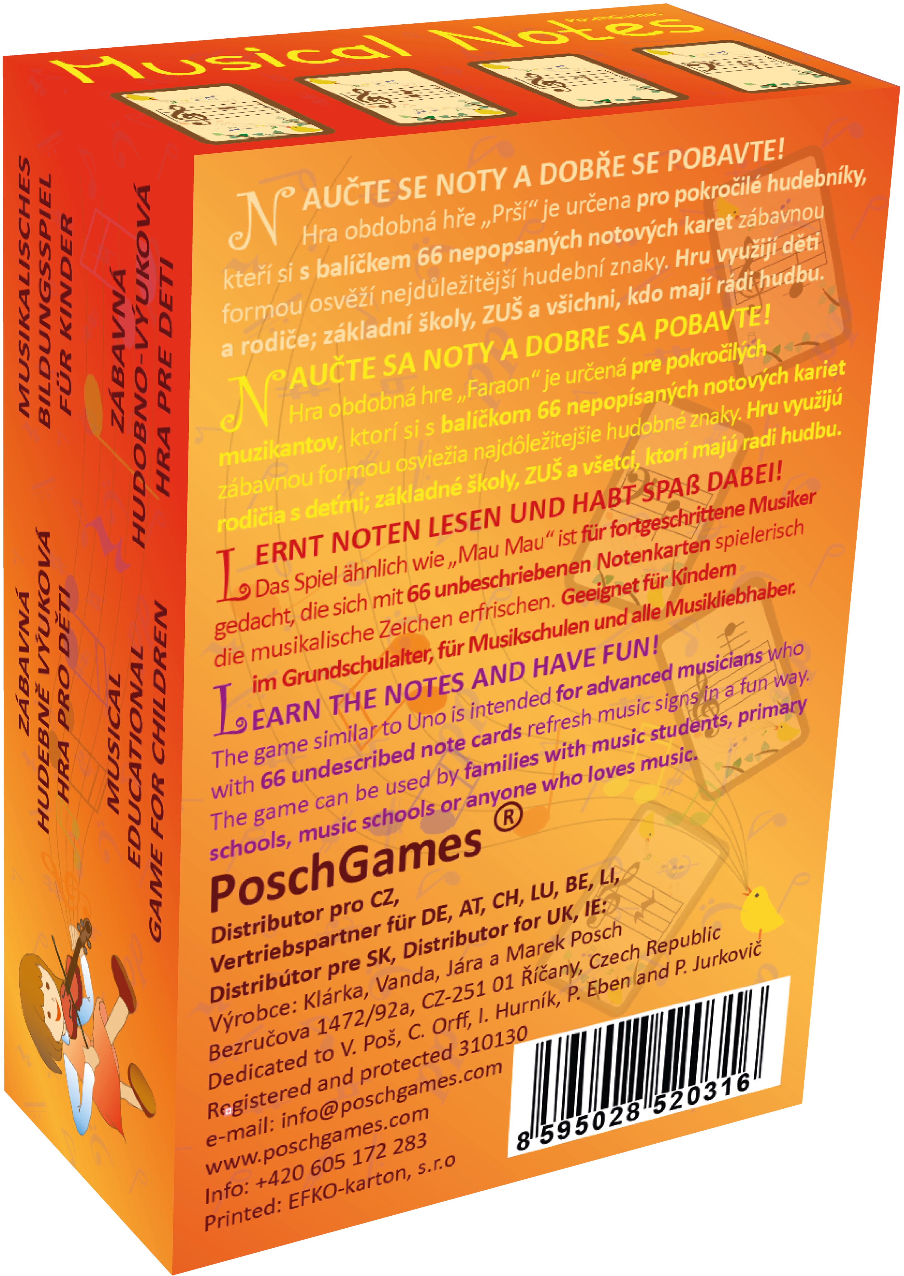 PoschGames Notové karty pro Pokročilé (obrázek 3)