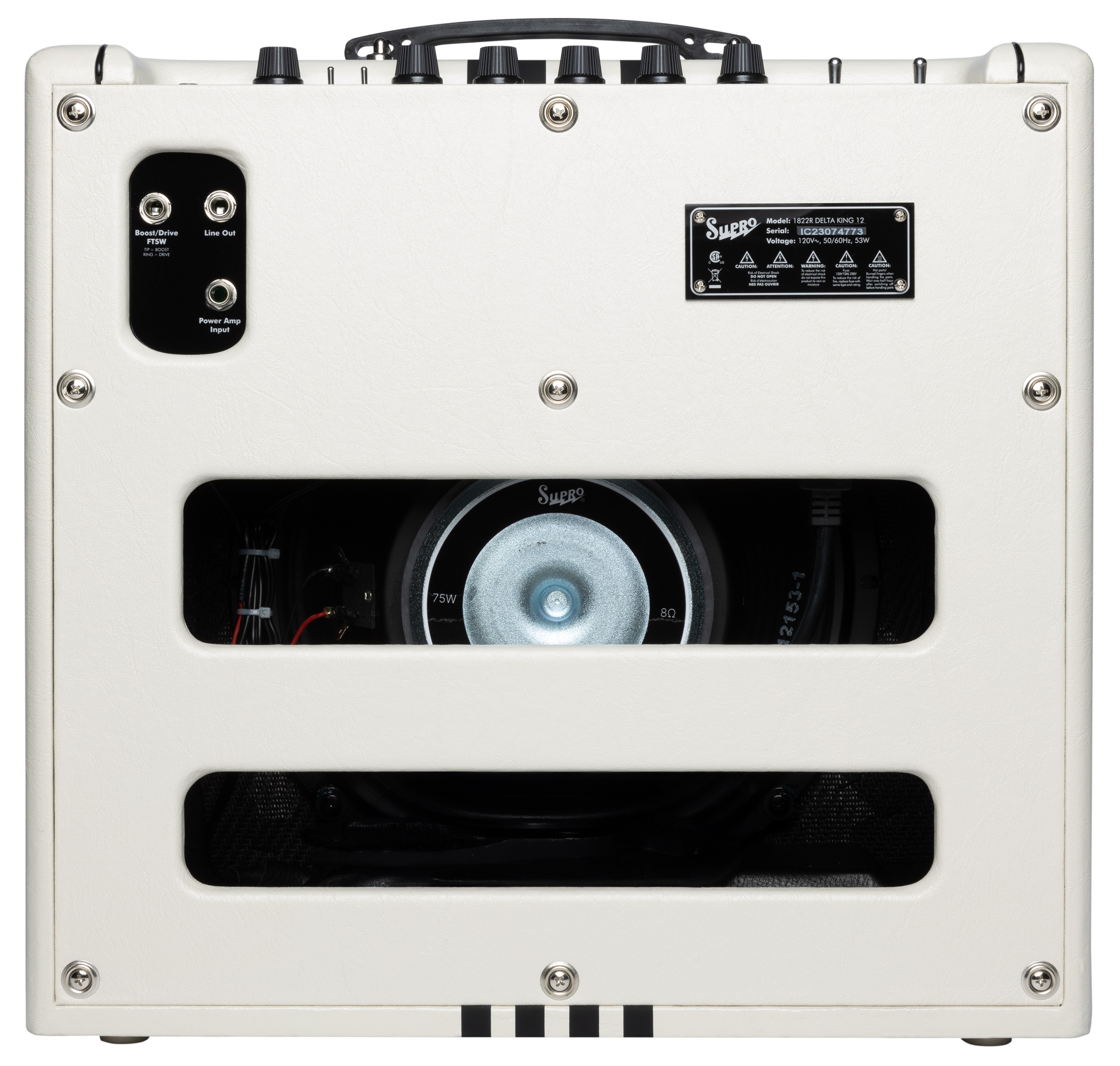 Supro Delta King 12 Ivory Black (obrázek 5)