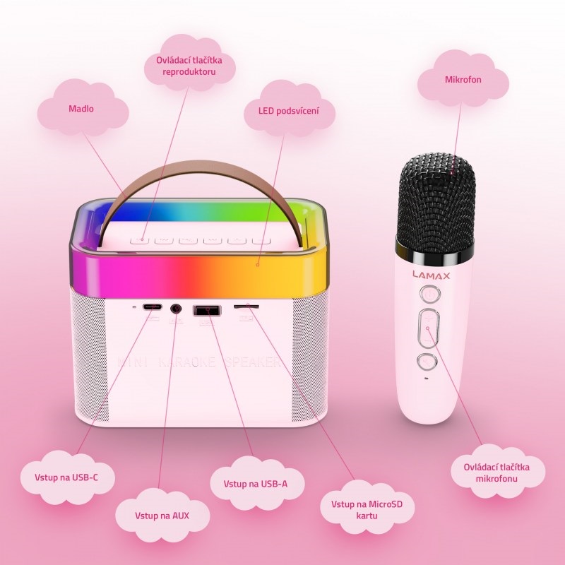 Levně LAMAX KaraokeKid1 Pink