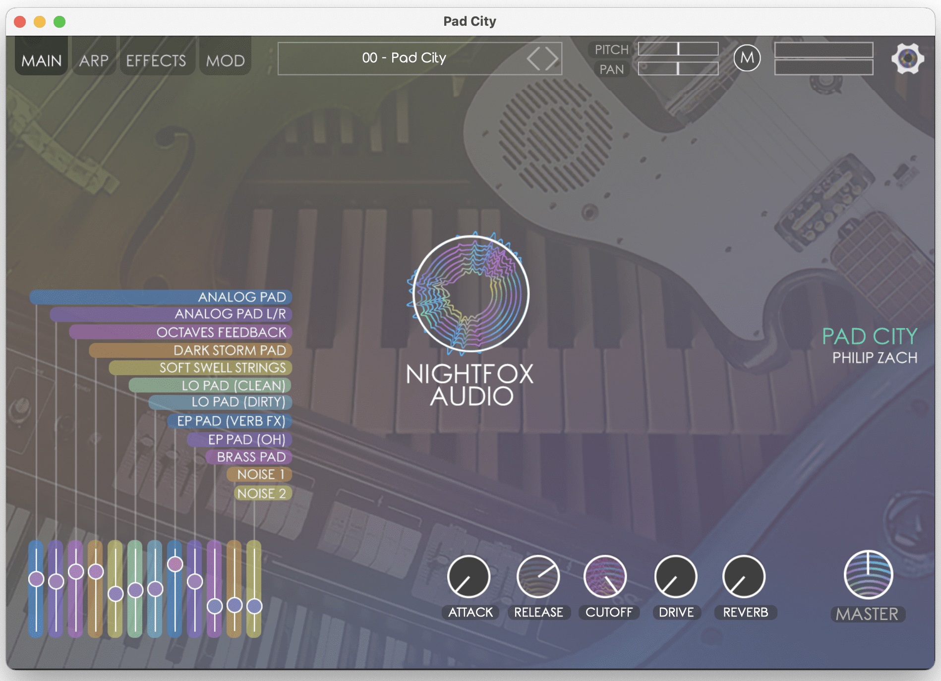 Levně NIGHTFOX AUDIO Pad City