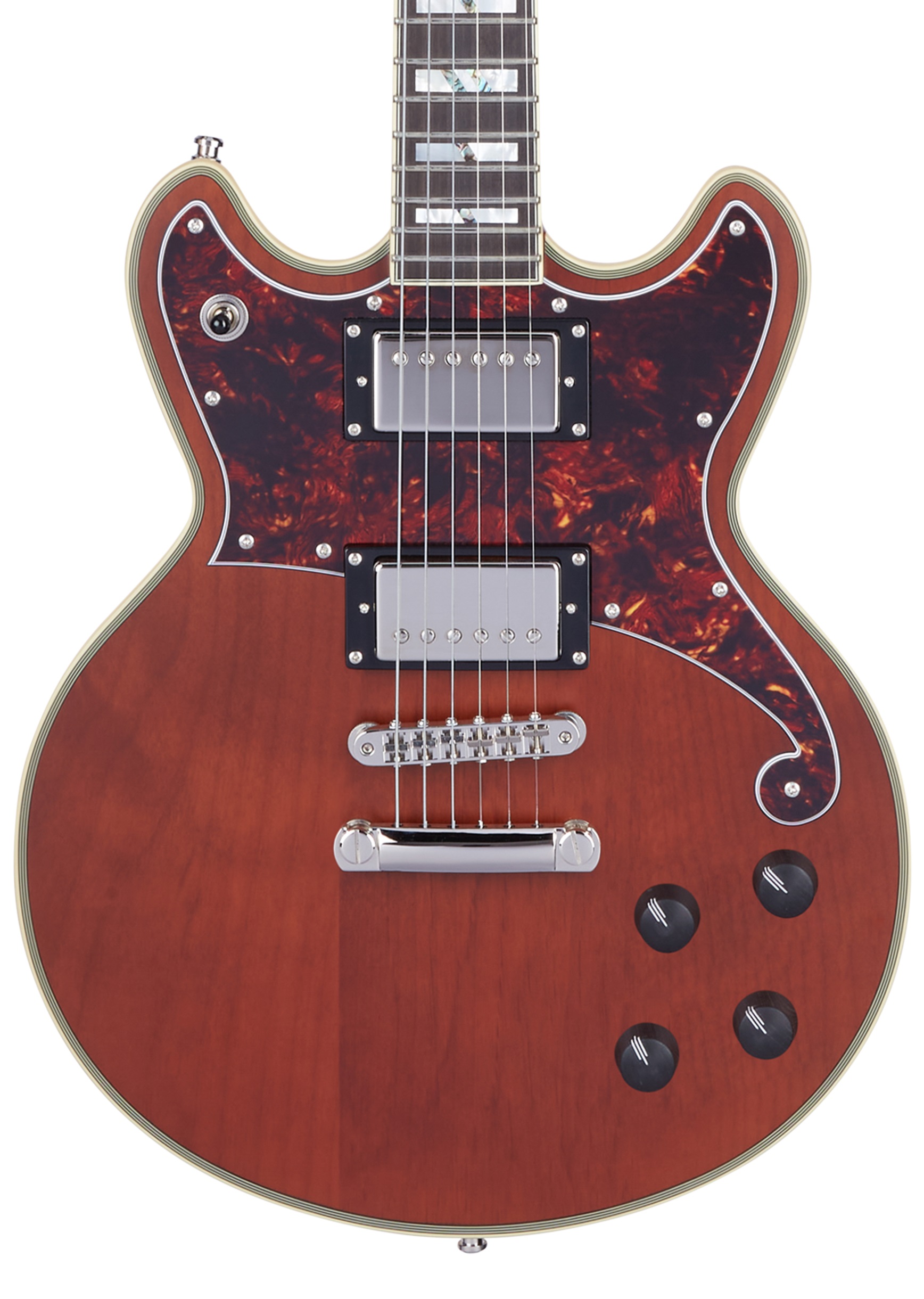 D'Angelico Deluxe Brighton Matte Walnut (obrázek 3)