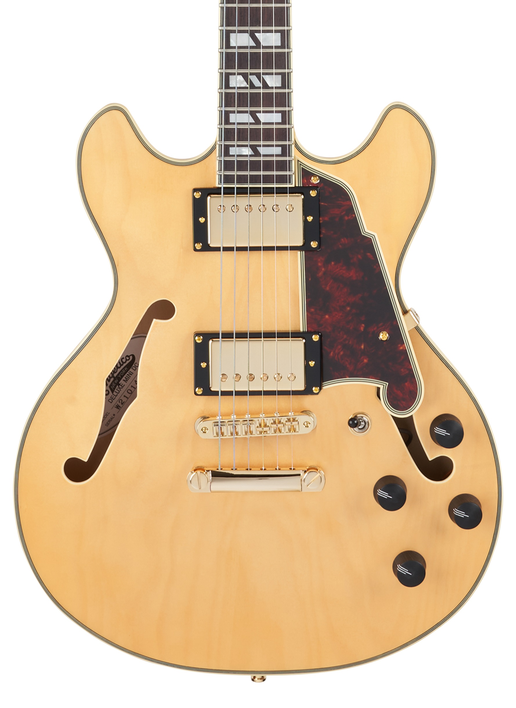 D'Angelico Deluxe Mini DC Satin Honey (obrázek 3)