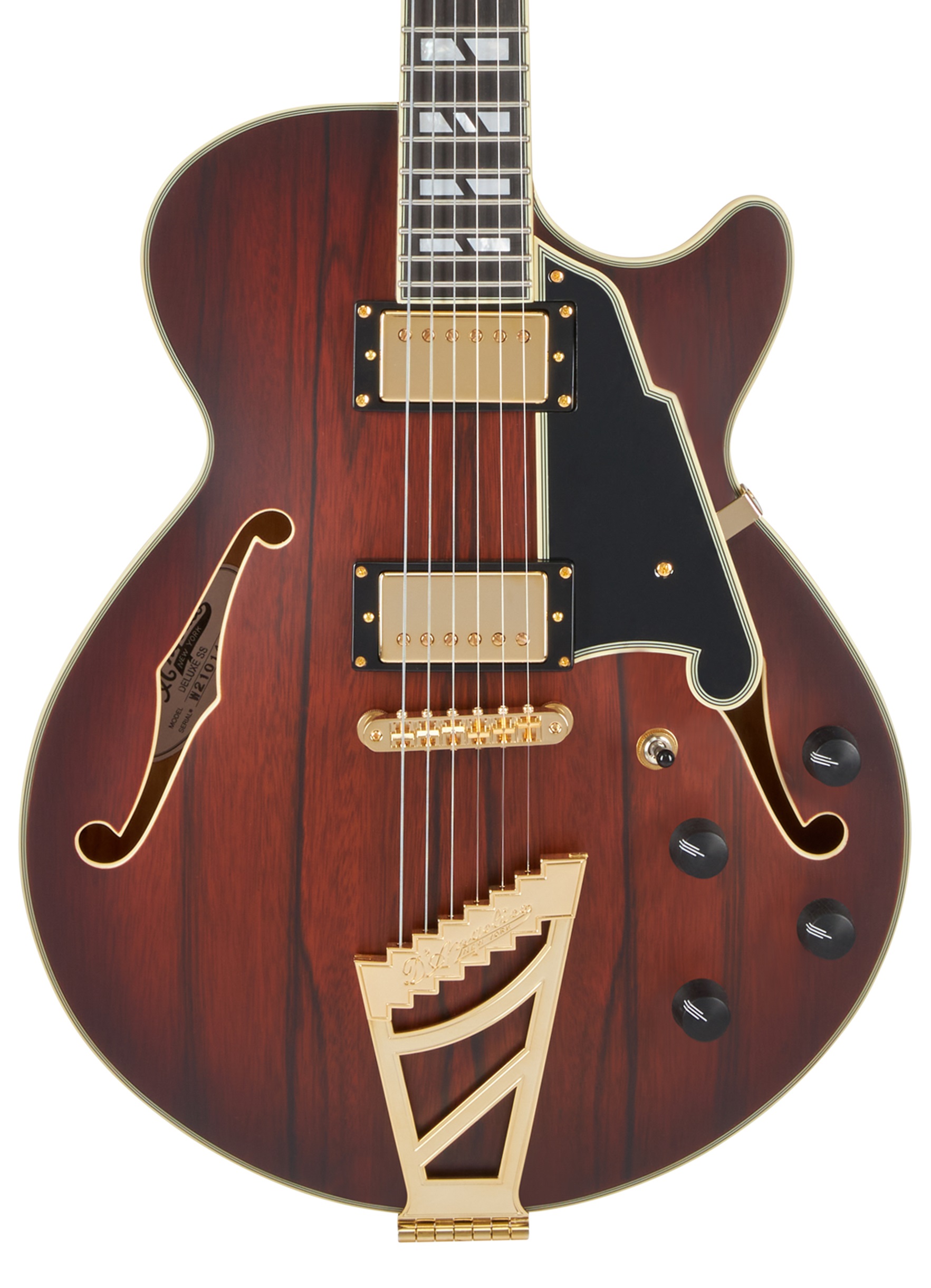D'Angelico Deluxe SS Satin Brown Burst (obrázek 3)