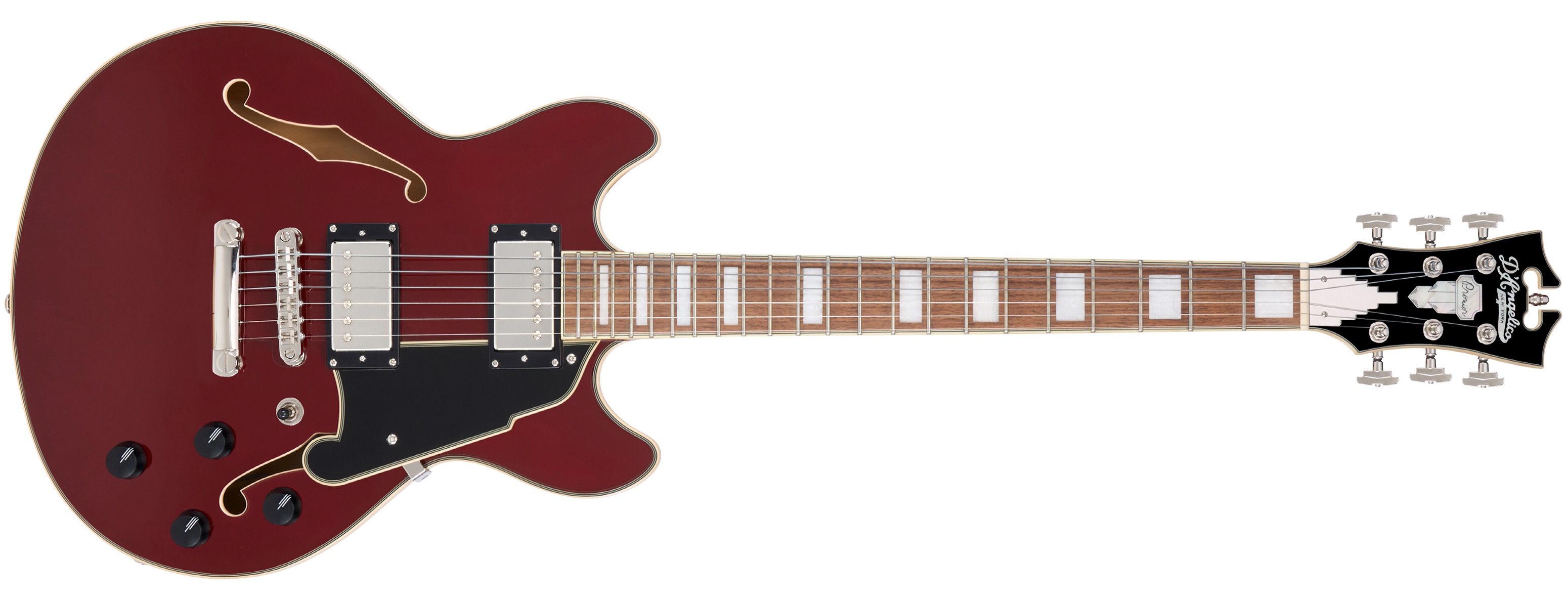 Levně D'Angelico Premier Mini DC Burnt Red