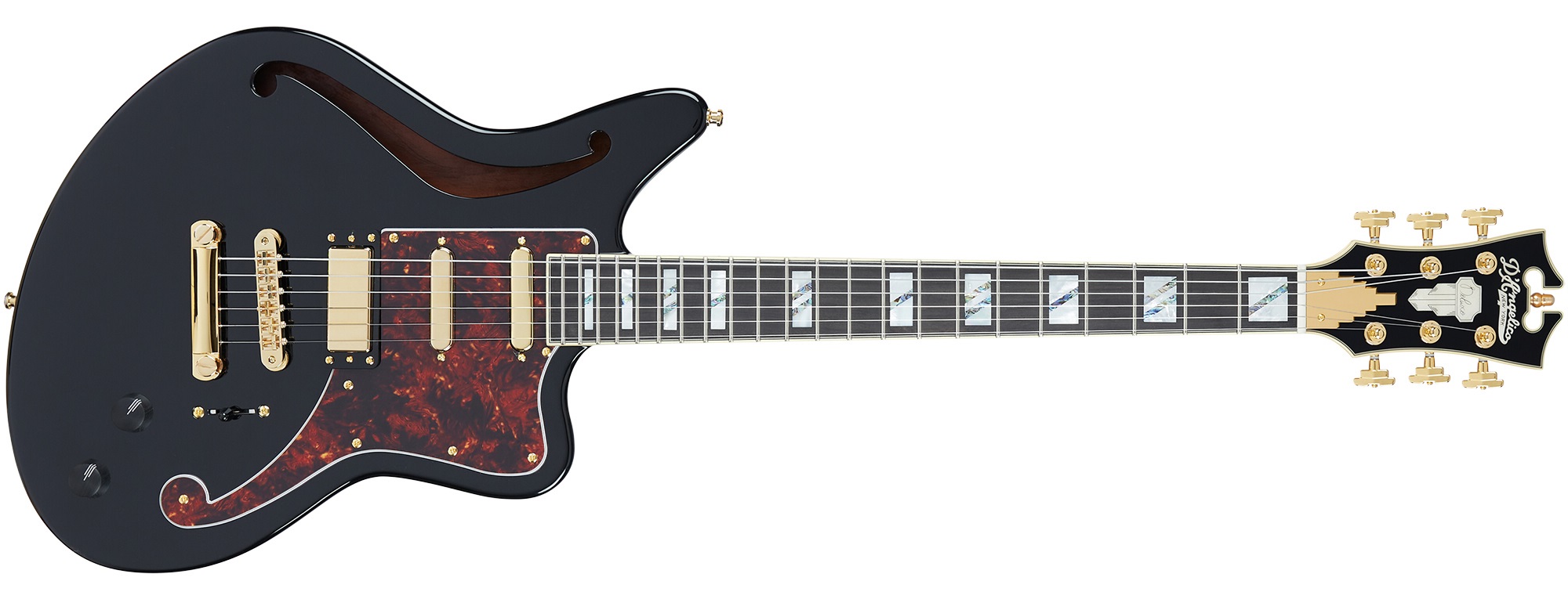 Levně D'Angelico Deluxe Bedford SH Black