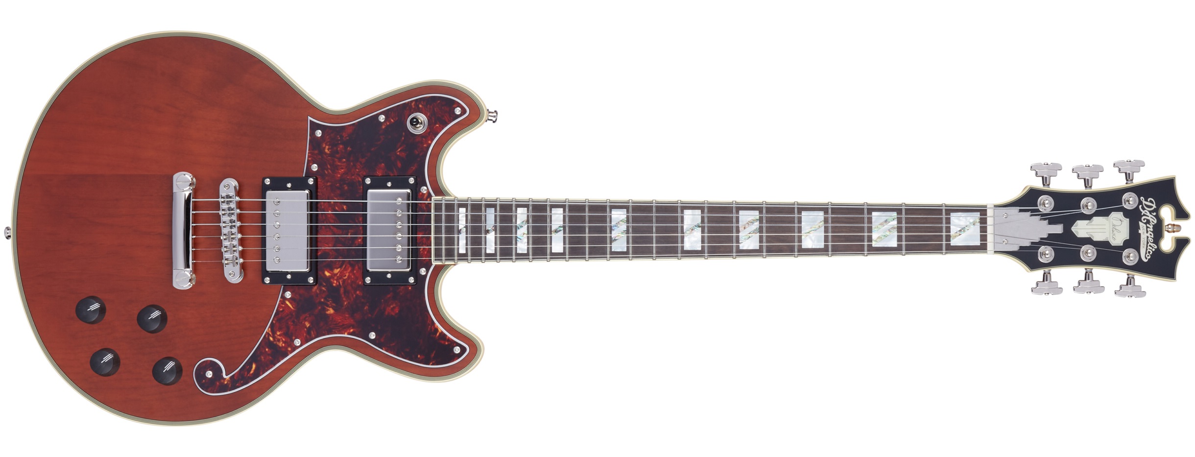 Levně D'Angelico Deluxe Brighton Matte Walnut