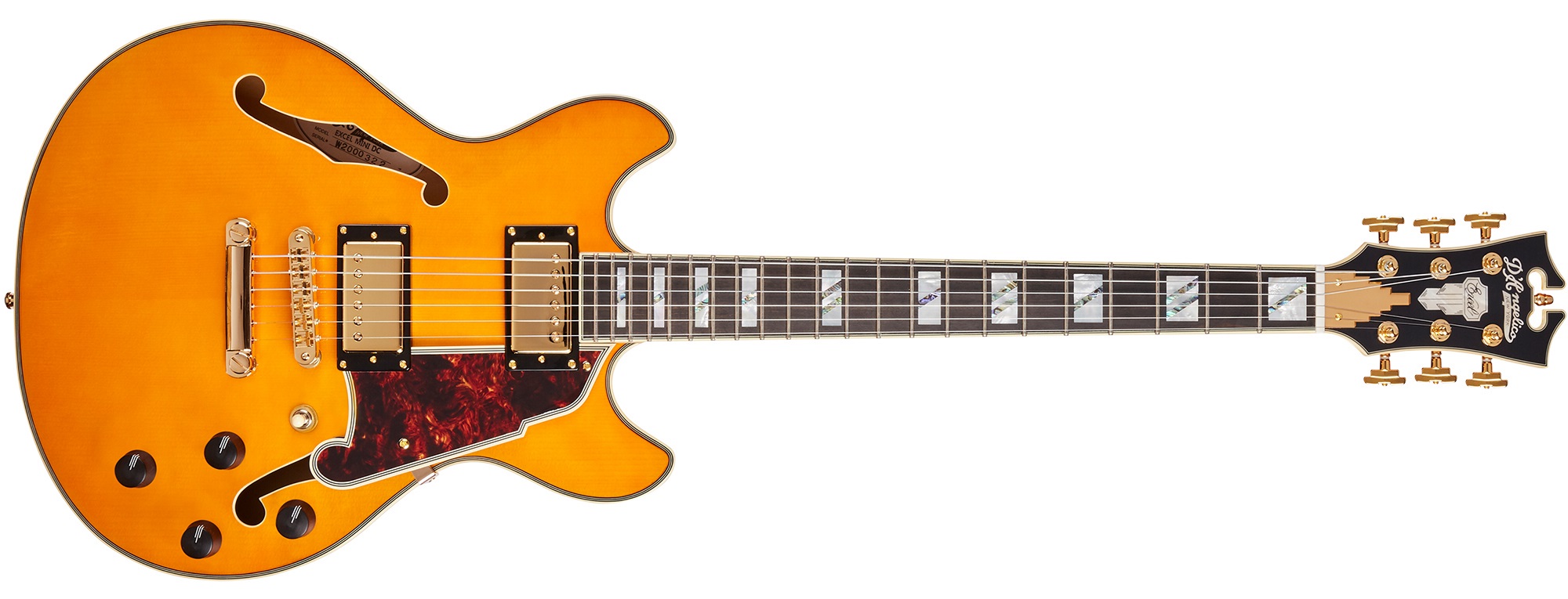 Levně D'Angelico Excel Mini DC Vintage Natural