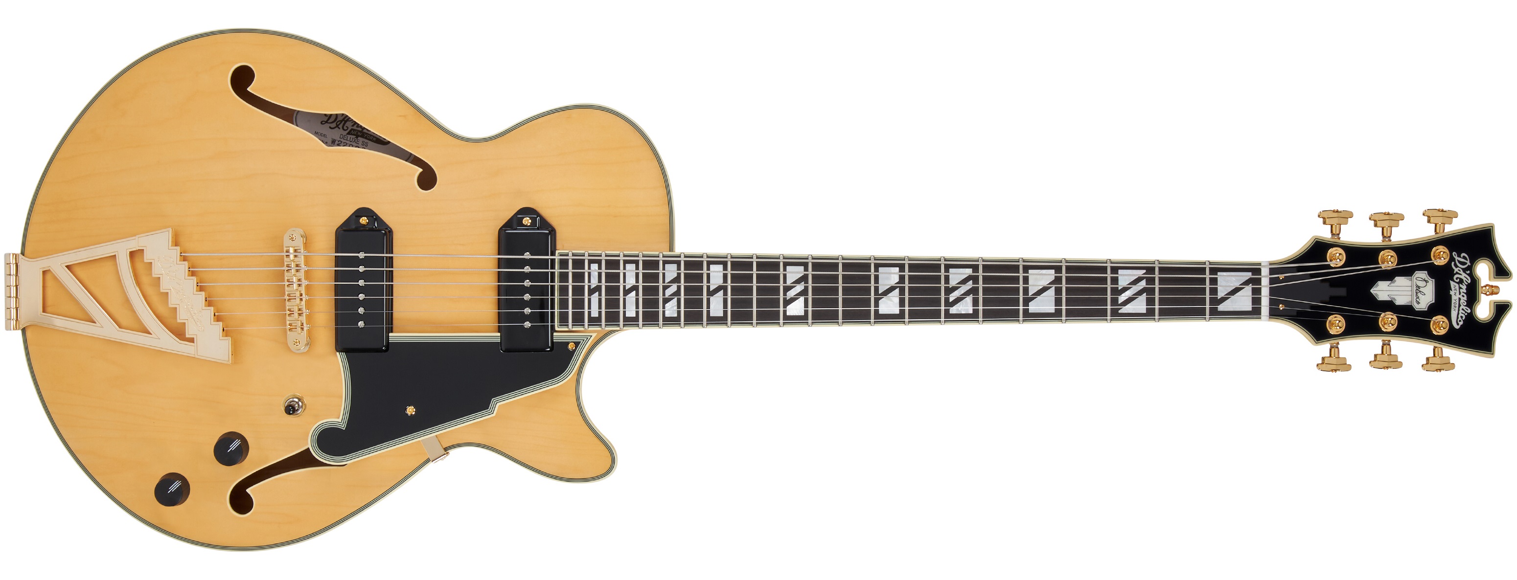 Levně D'Angelico Deluxe SS Baritone Satin Honey