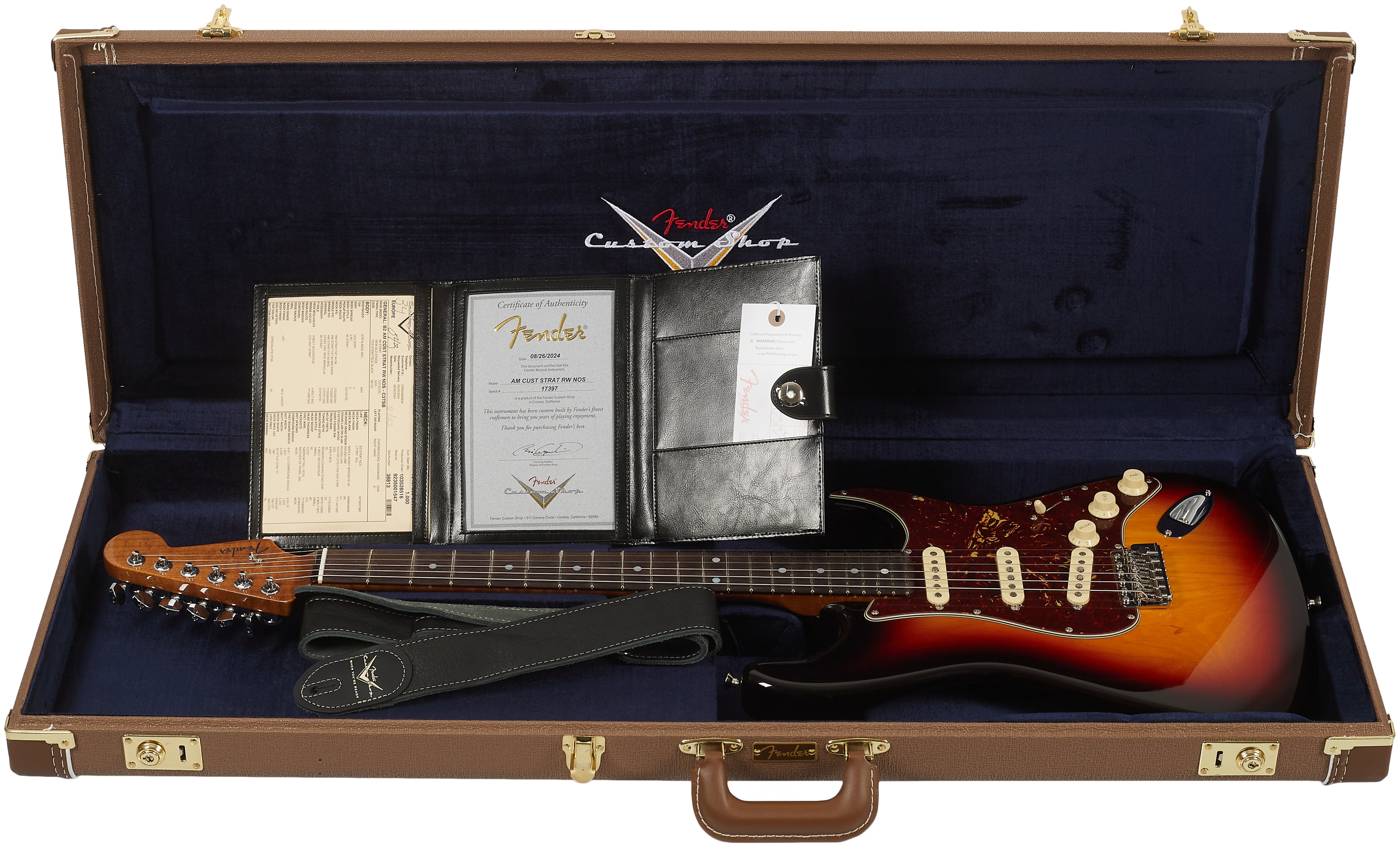 Fender Custom Shop American Custom Strat NOS, Chocolate 3-Color Sunbur (obrázek 6)