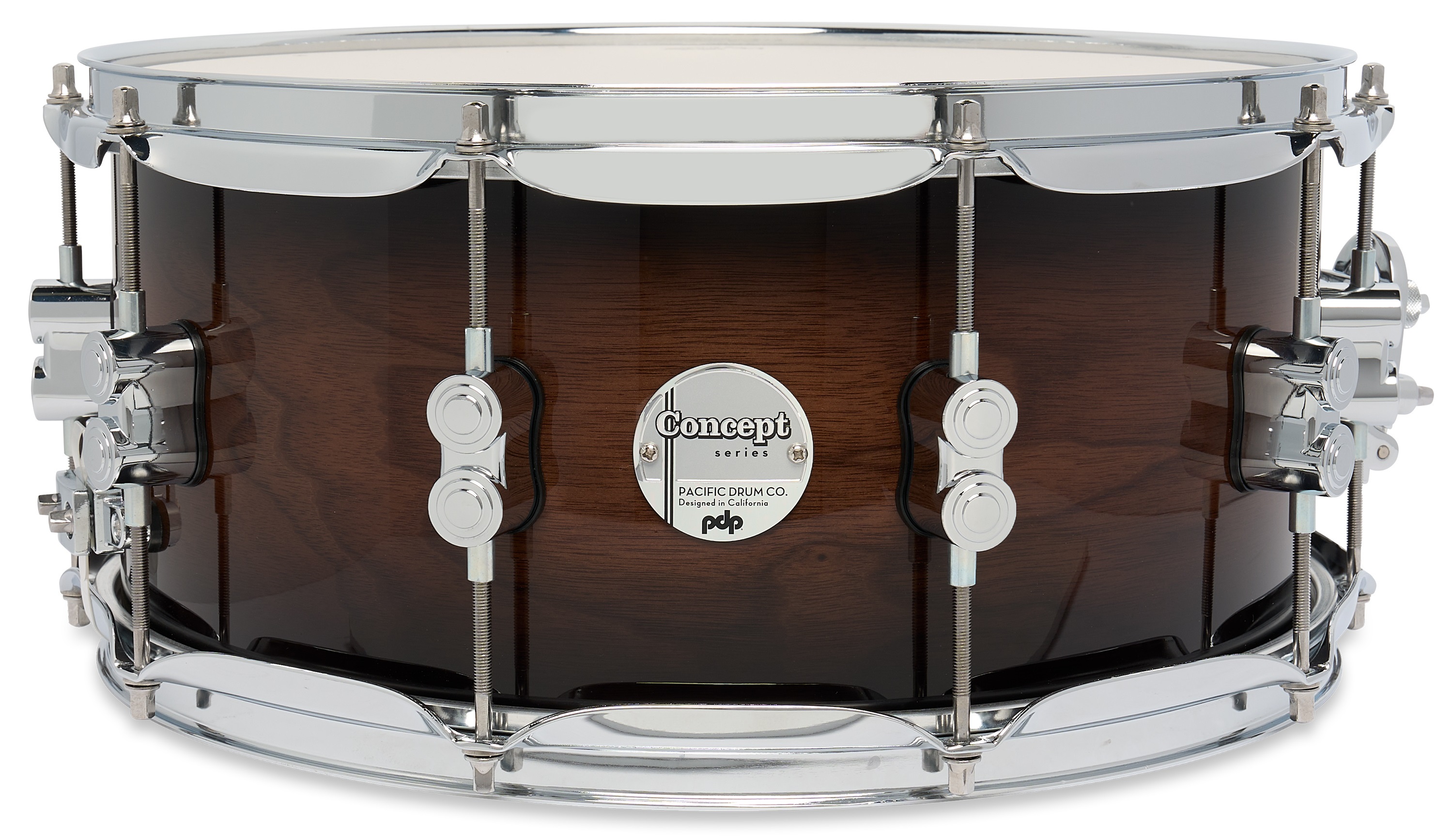Levně PDP 14" x 6,5" Concept Maple Exotic Walnut to Charcoal Snare Drum