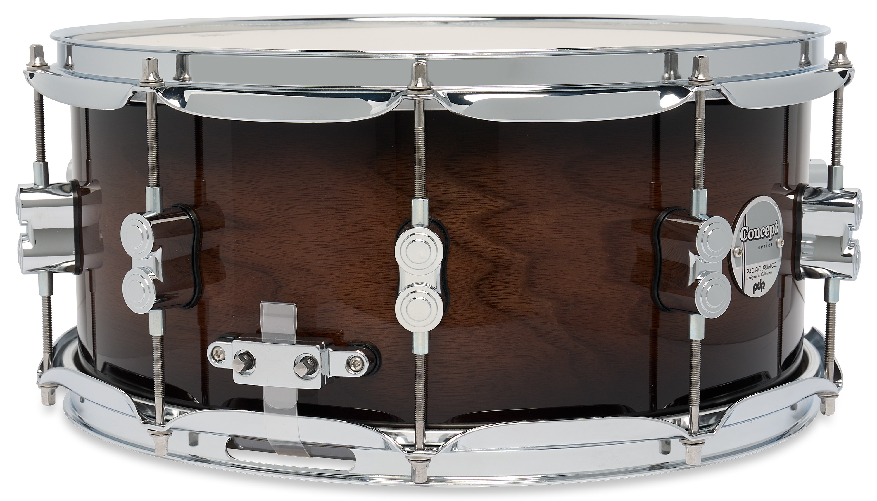 PDP 14" x 6,5" Concept Maple Exotic Walnut to Charcoal Snare Drum (obrázek 3)