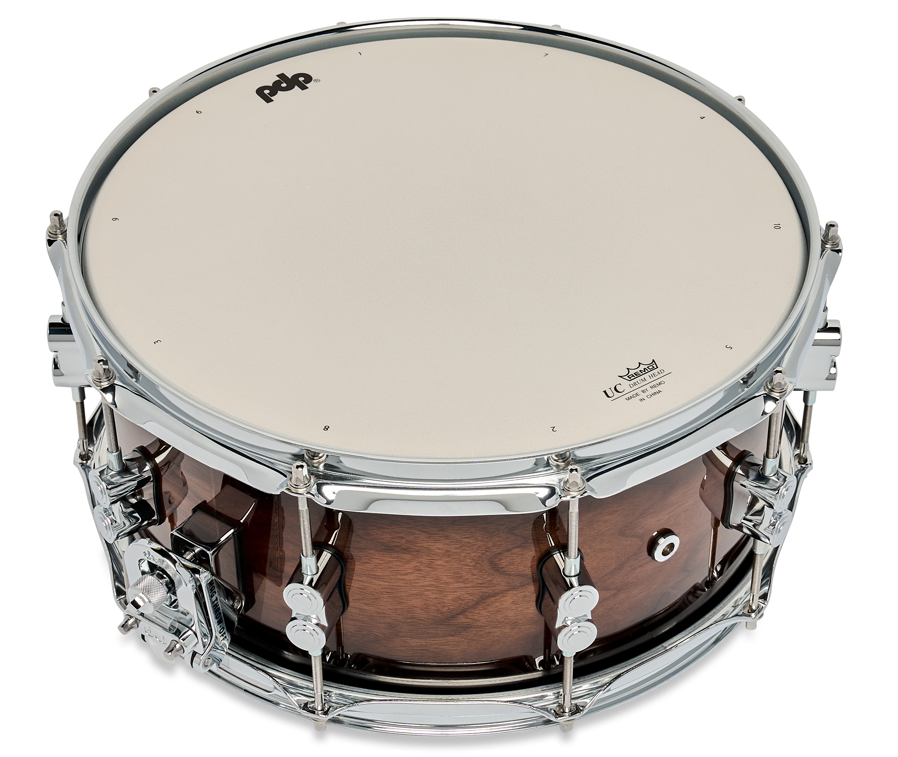 PDP 14" x 6,5" Concept Maple Exotic Walnut to Charcoal Snare Drum (obrázek 4)