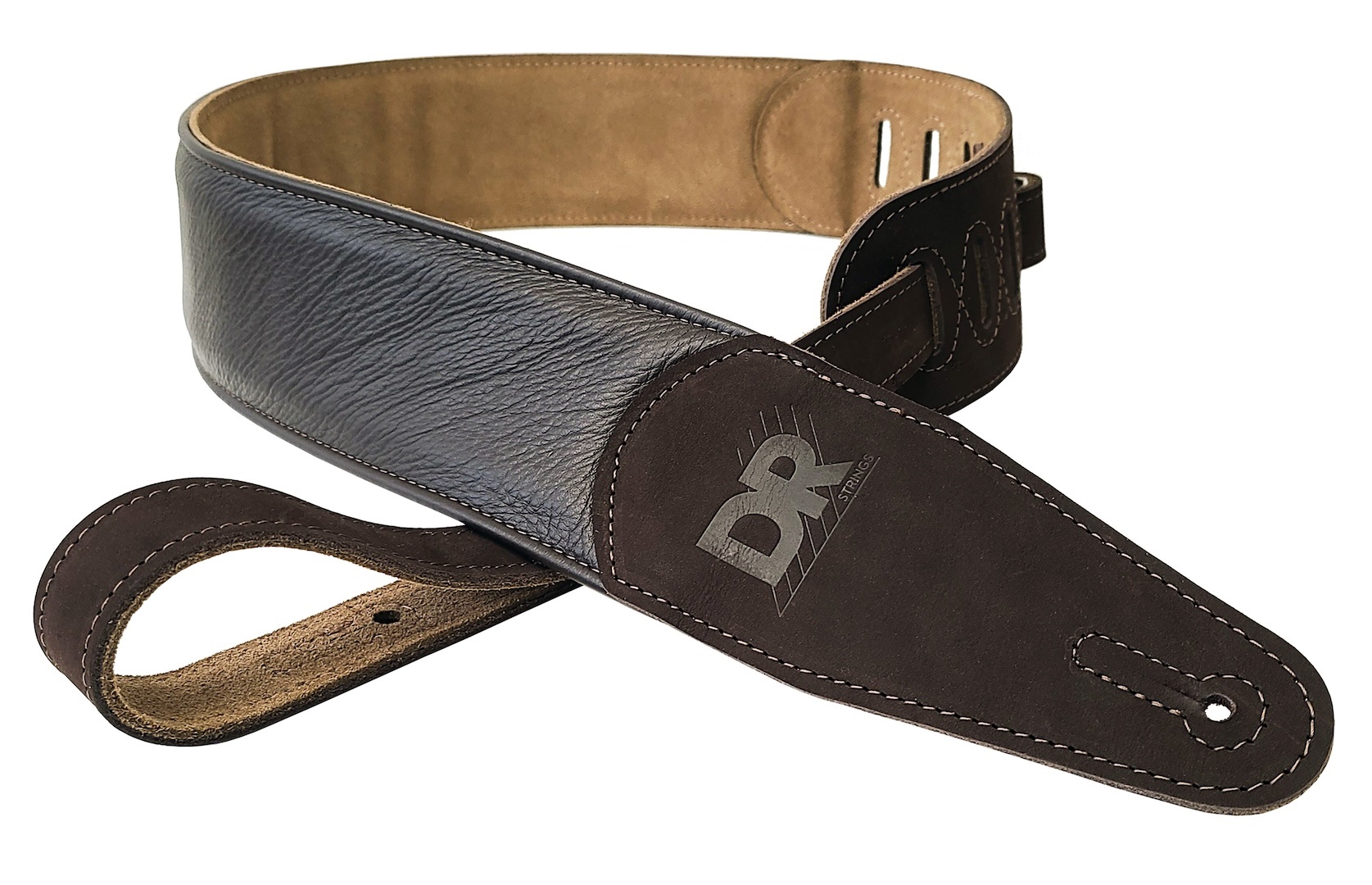 Levně DR Strings Butter-Soft Brown Padded Strap