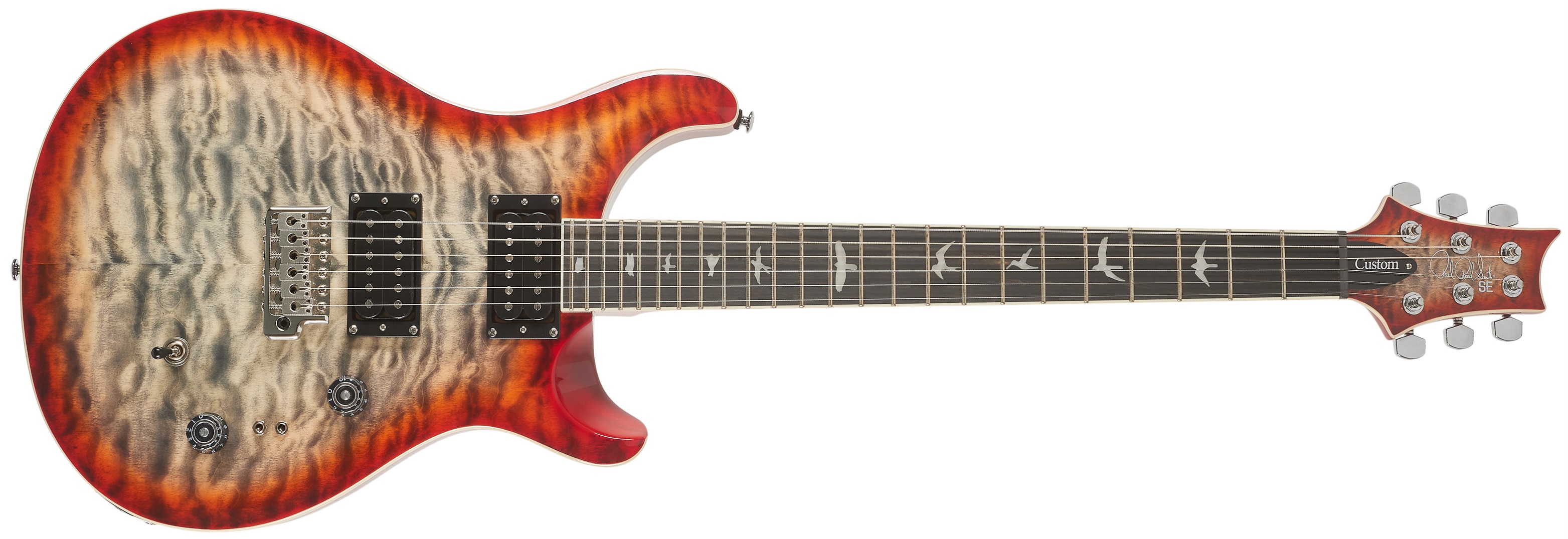 PRS SE Custom 24-08 Charcoal Cherry Burst