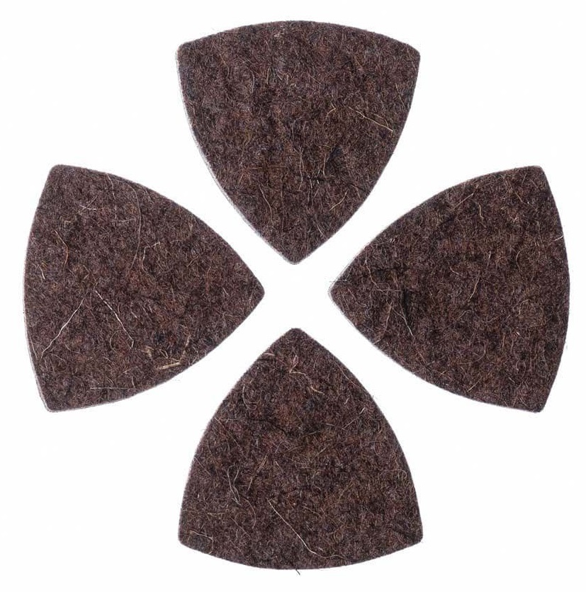 Levně Timber Tones Felt Tones Gypsy Brown Wool Felt 4-Pack