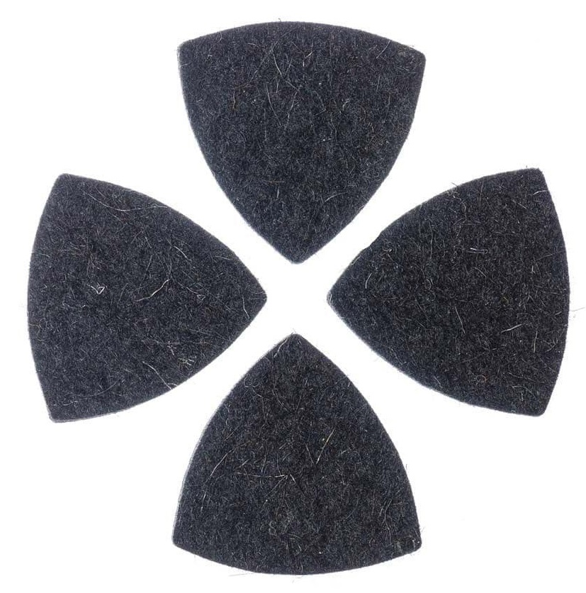 Levně Timber Tones Felt Tones Gypsy Black Wool Felt 4-Pack