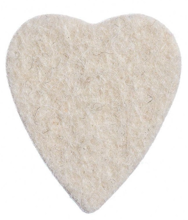 Levně Timber Tones Felt Tones Heart Natural Wool Felt