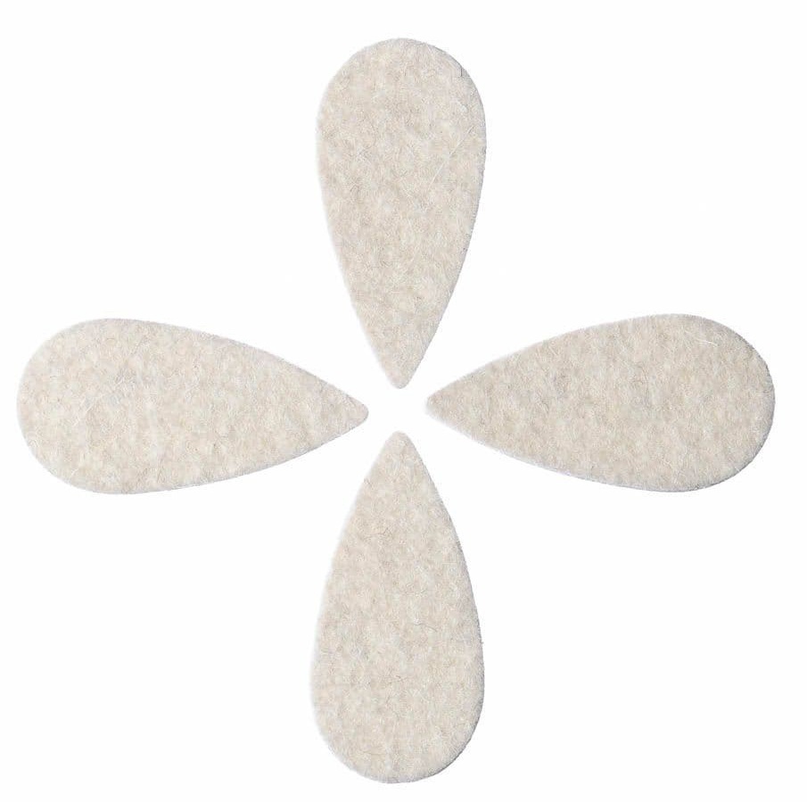 Levně Timber Tones Felt Tones Teardrop Natural Wool Felt 4-Pack