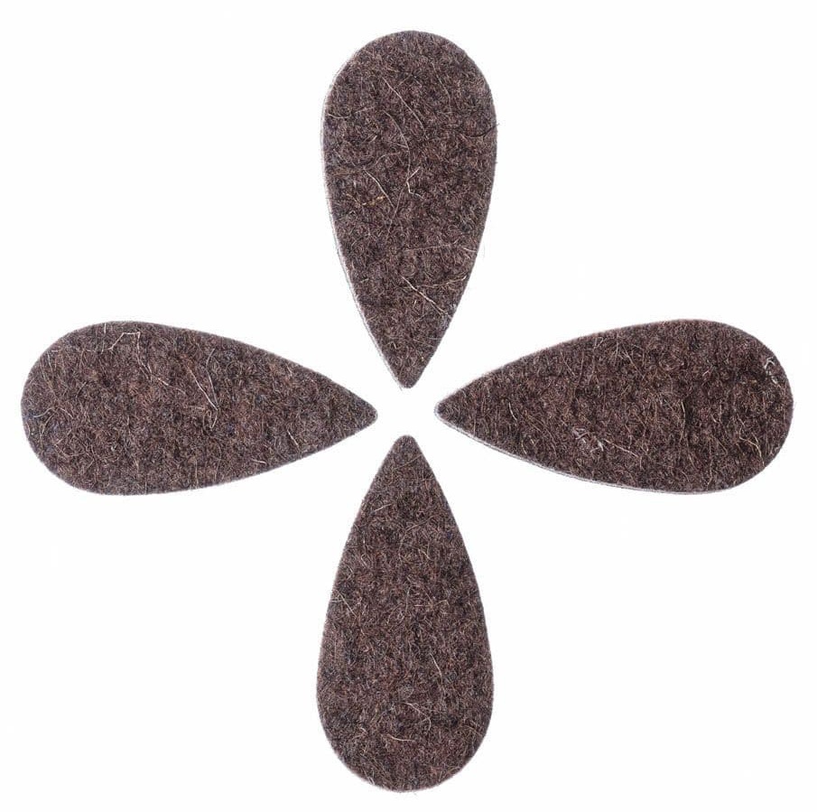 Levně Timber Tones Felt Tones Teardrop Brown Wool Felt 4-Pack