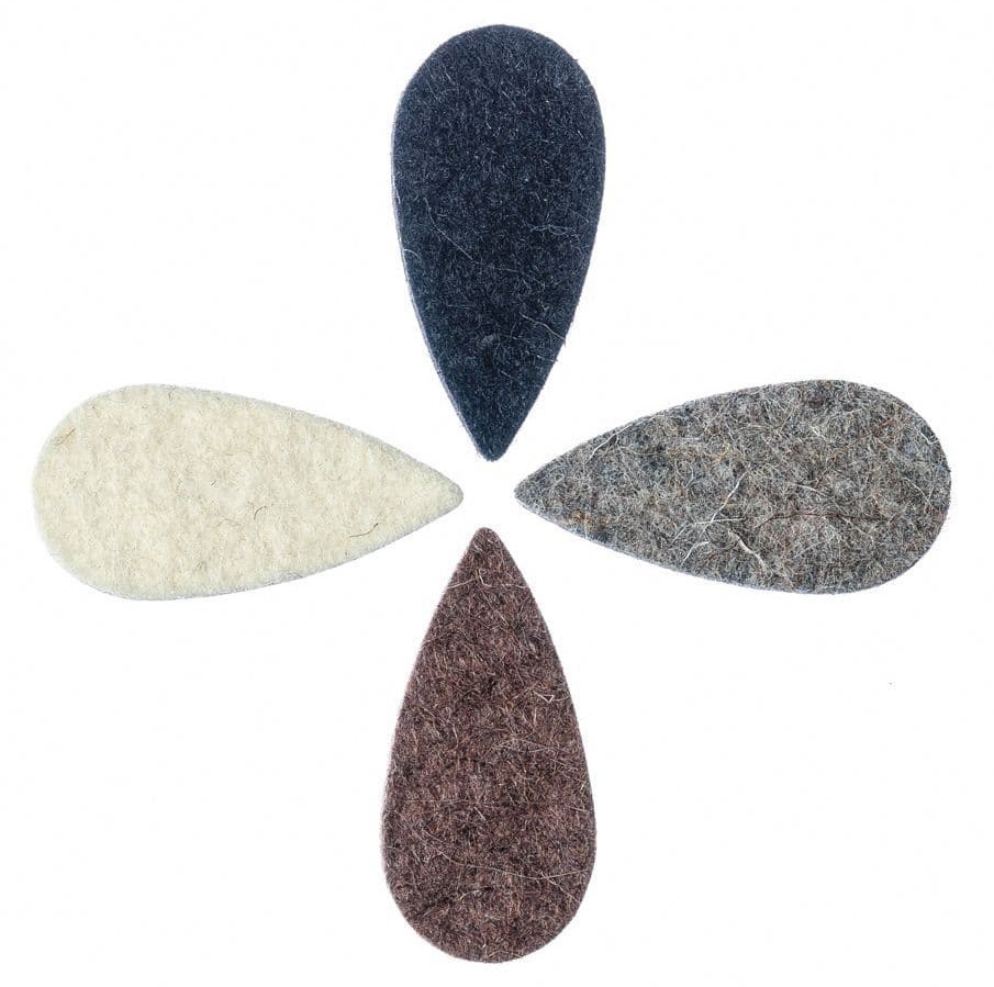 Levně Timber Tones Felt Tones Teardrop Mixed 4-Pack