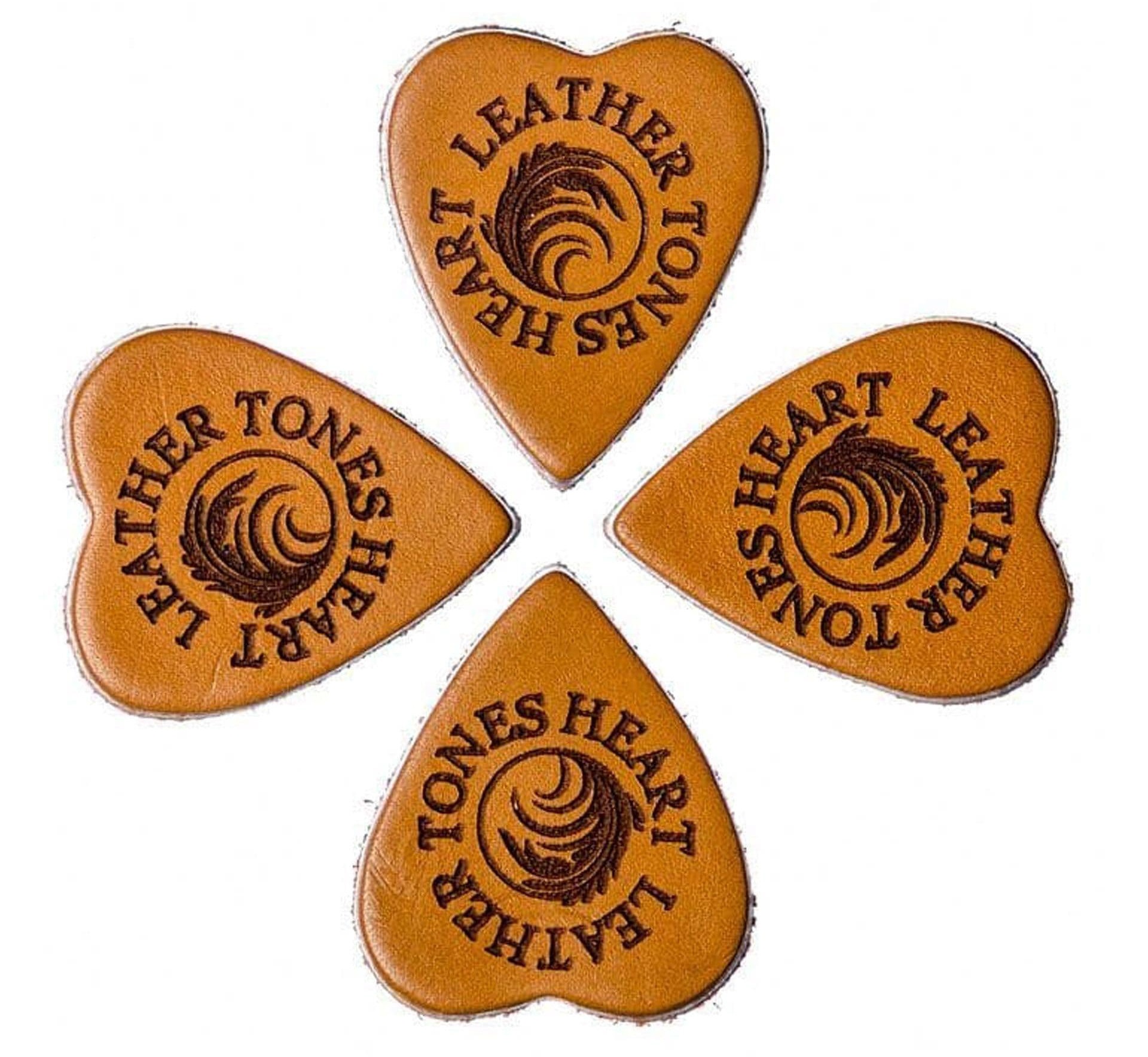 Levně Timber Tones Leather Tones Heart Whisky Leather 4-Pack