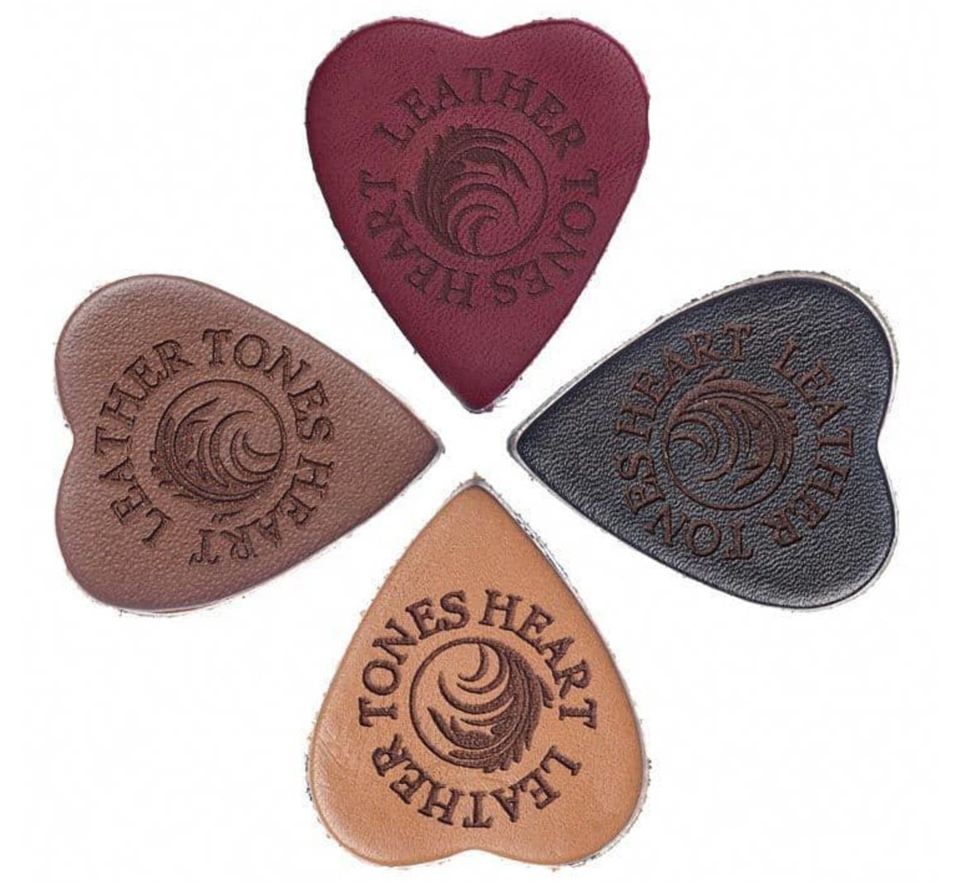 Levně Timber Tones Leather Tones Heart Mixed 4-Pack