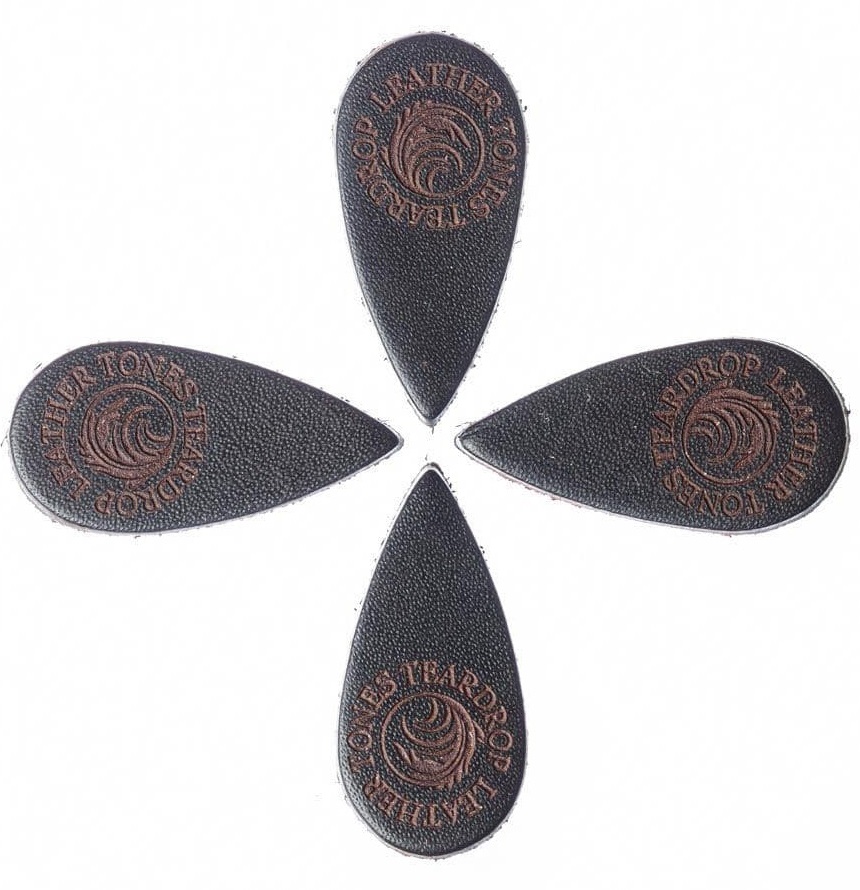Levně Timber Tones Leather Tones Teardrop Brown Leather 4-Pack