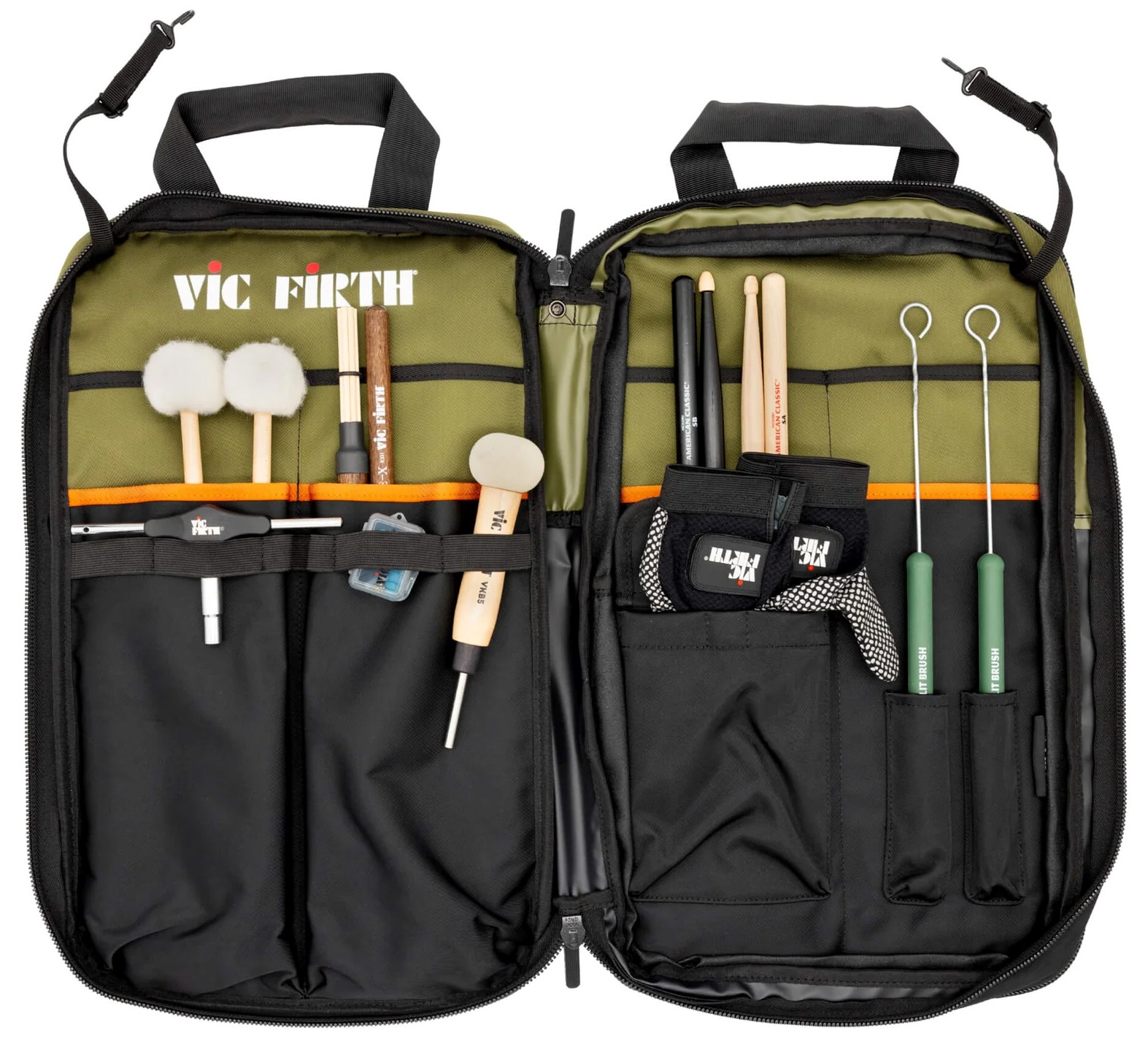 Vic Firth Professional Stick Bag GRN/BLK (obrázek 3)