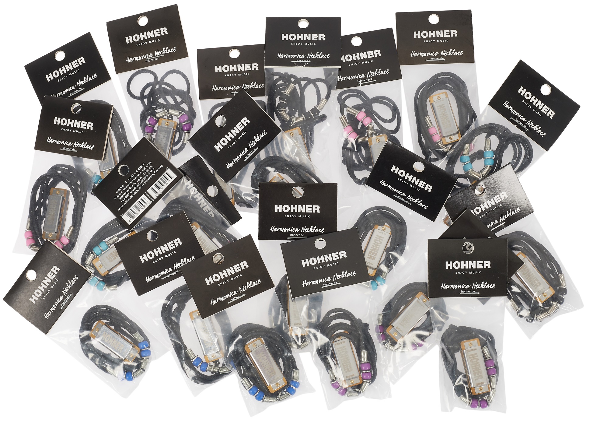 Hohner Mini harmonica 20pcs. (5 colors; 4 pieces each color) (obrázek 4)