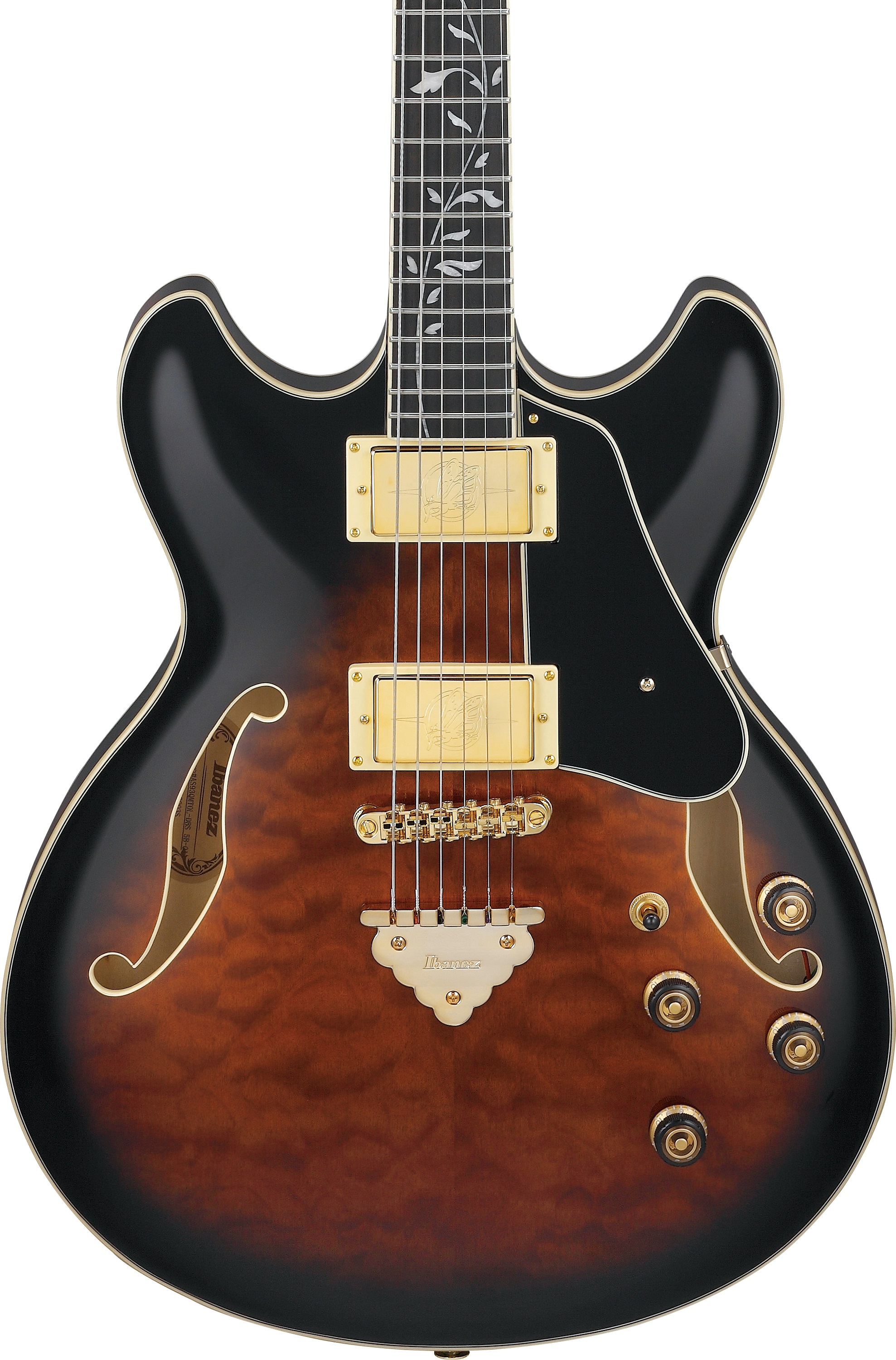 Ibanez AS93QMSP Dark Brown Sunburst (obrázek 3)