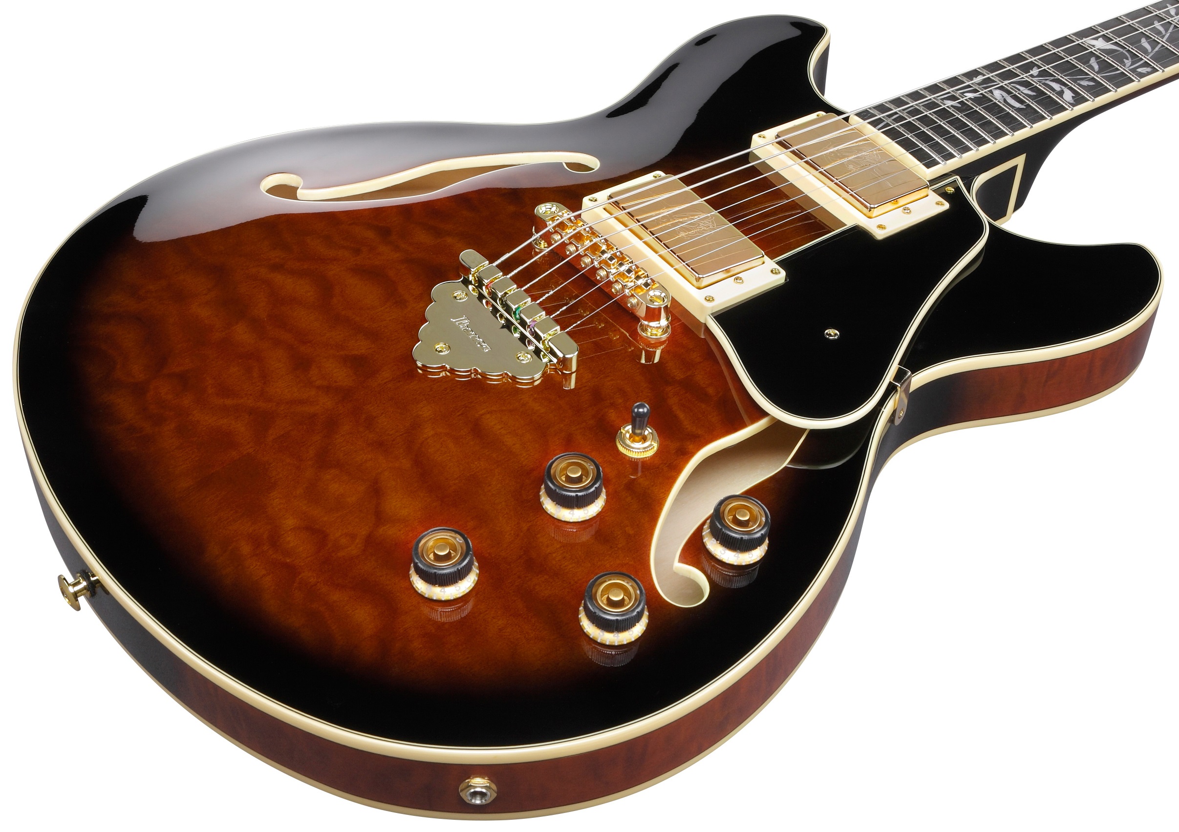 Ibanez AS93QMSP Dark Brown Sunburst (obrázek 4)