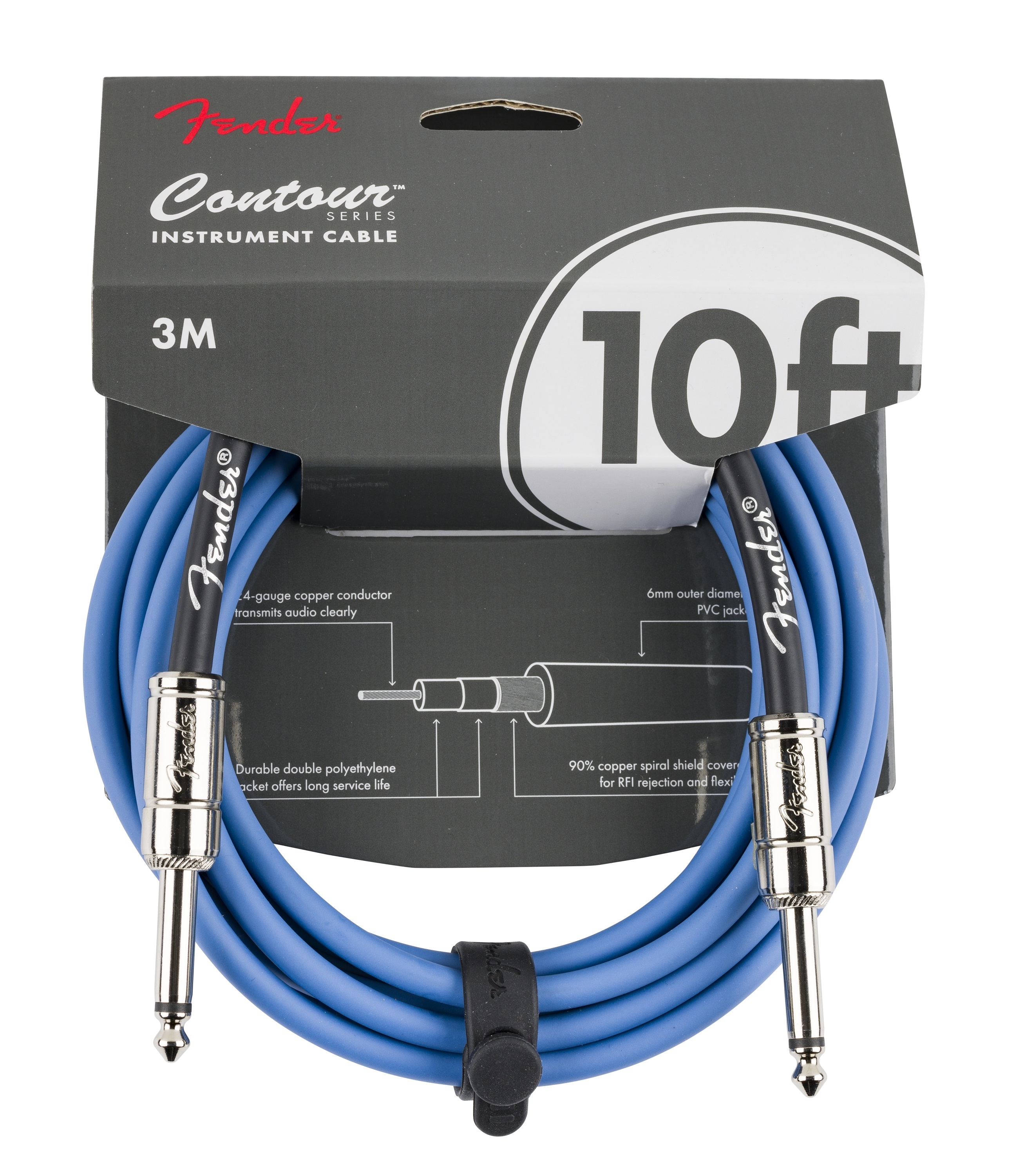 Levně Fender Contour 10' Cable LPB