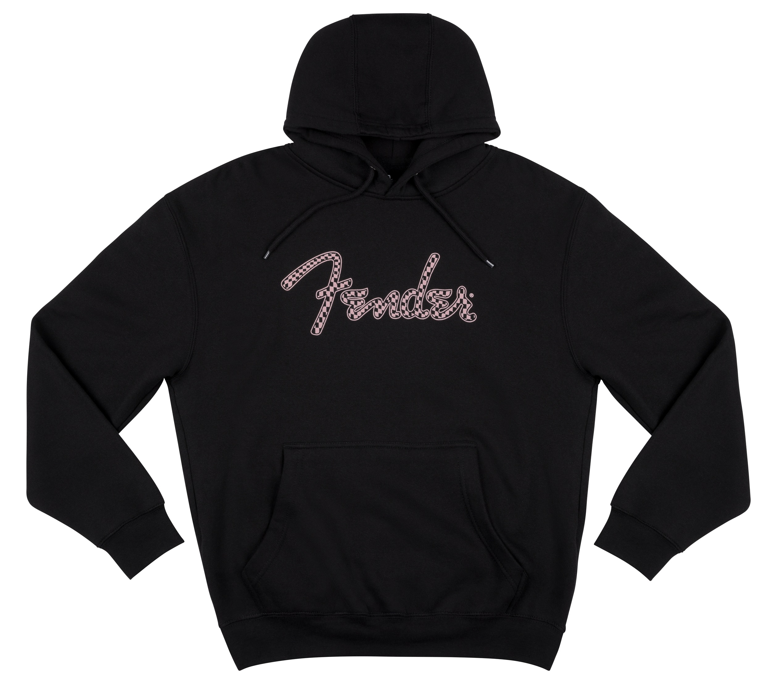 Levně Fender Spaghetti Logo Wavy Checker Hoodie Pink XL