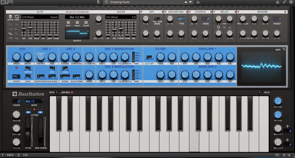 Levně GFORCE Novation Bass Station