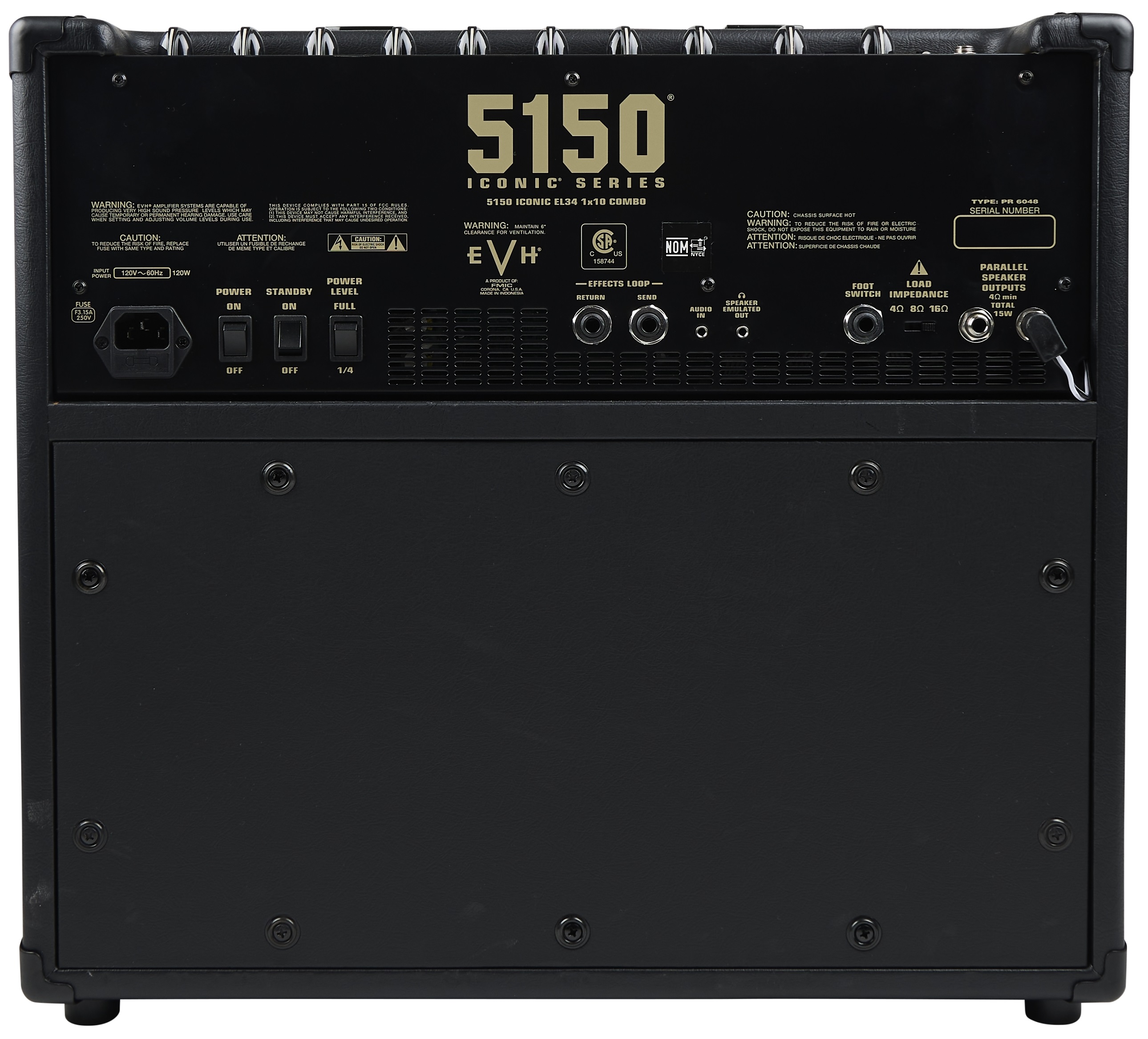 EVH 5150 Iconic 15W EL34 1X10 Combo Black (obrázek 4)