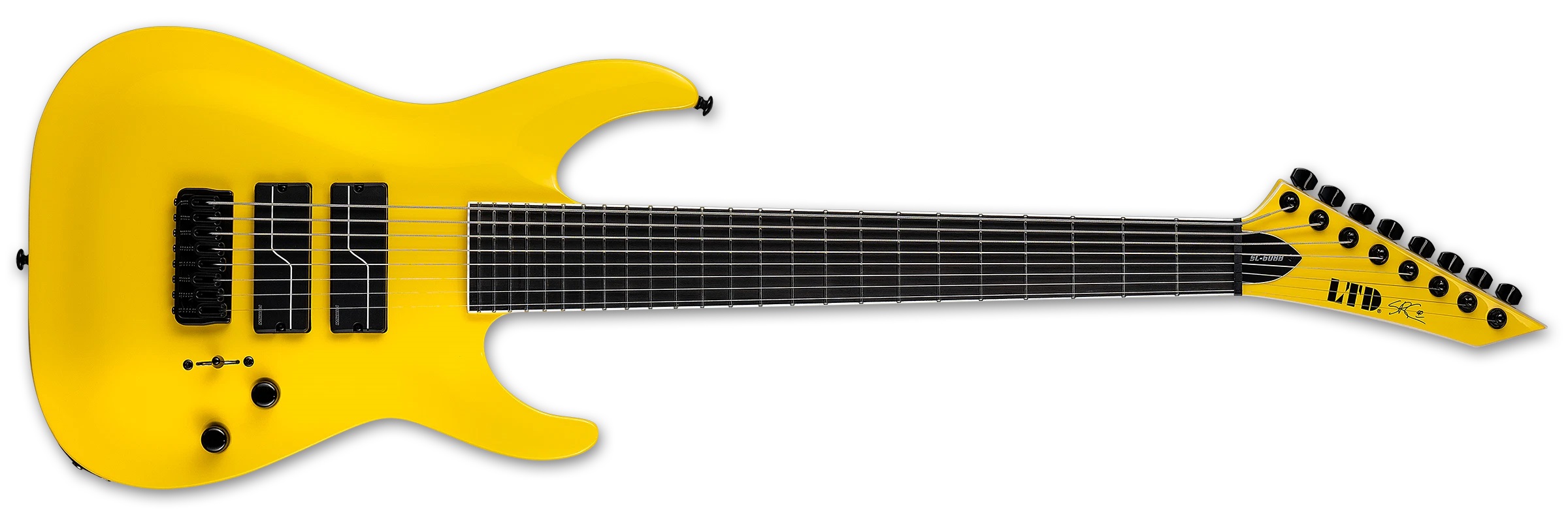 ESP LTD Stephen Carpenter SC-608 Baritone Yellow