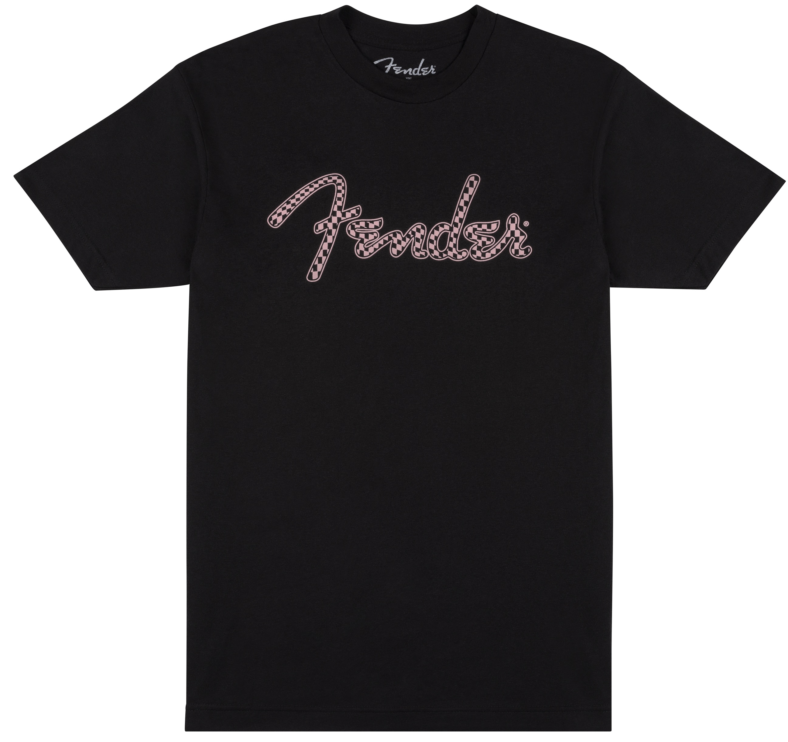 Levně Fender Spaghetti Logo Wavy Checker Tee Pink XXL