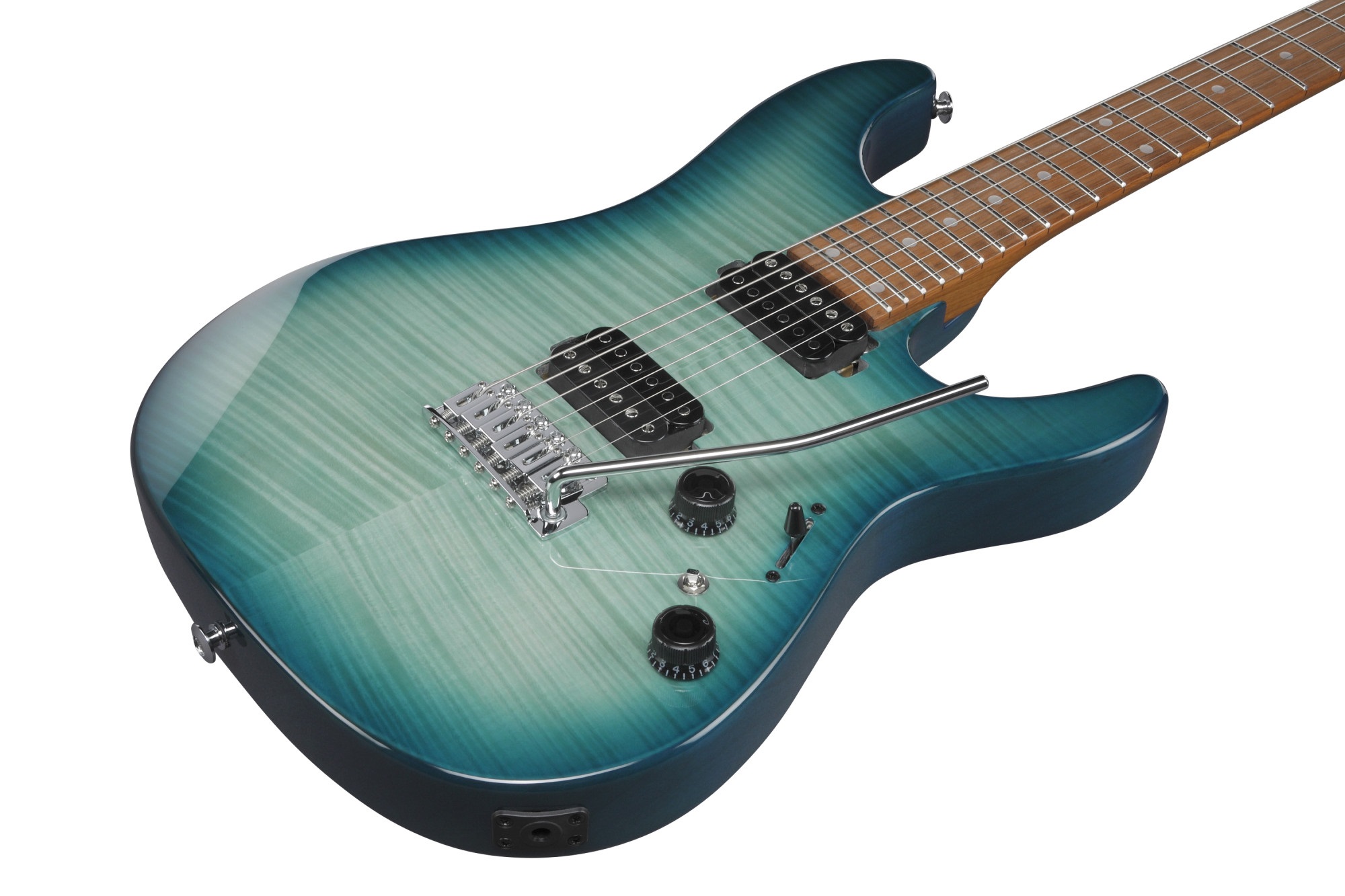 Ibanez AZ24S1F Transparent Turquoise Burst (obrázek 3)