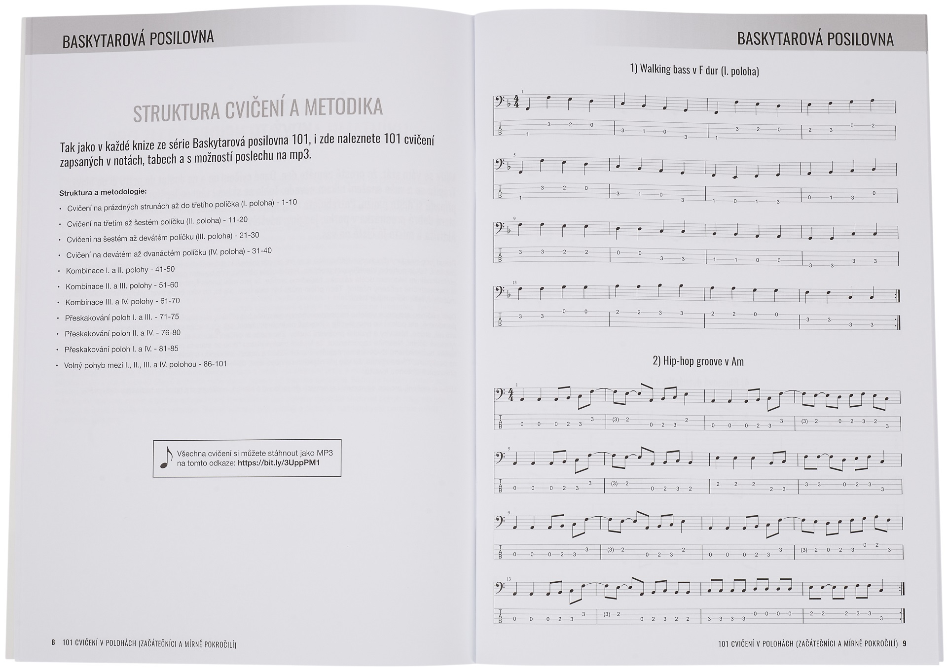 Baskytarová posilovna 101 cvičení v polohách - začátečníci a mírně pok (obrázek 4)