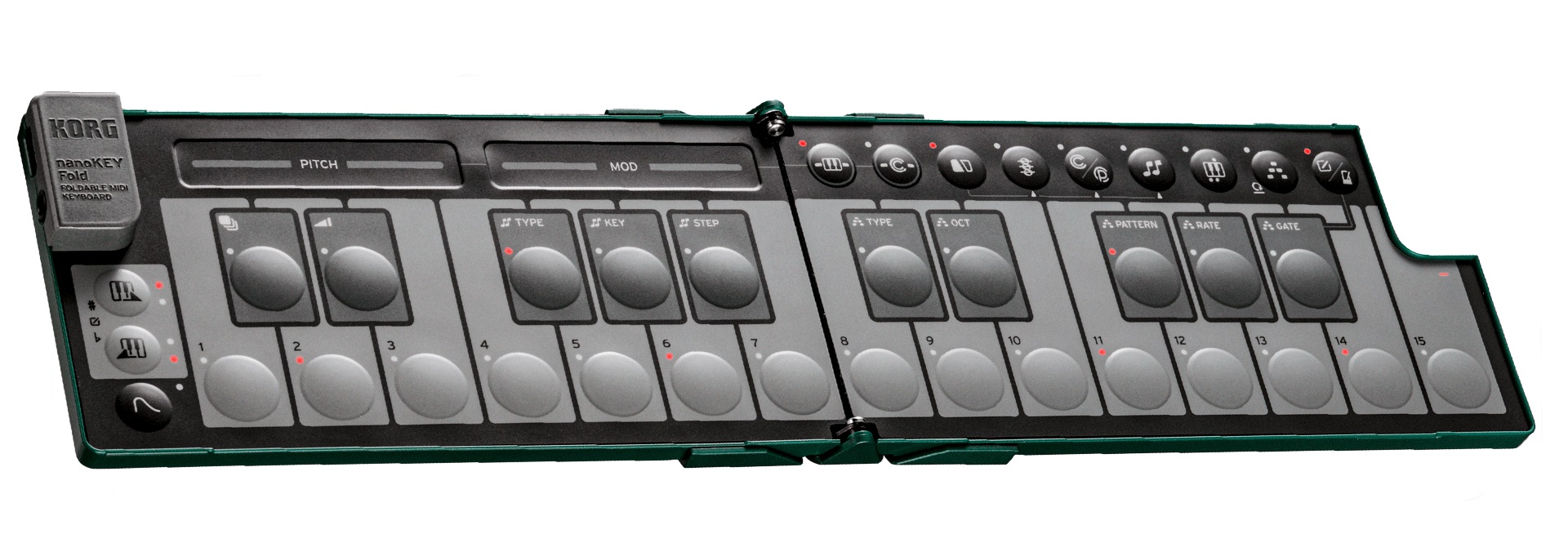 Korg nanoKEY Fold Alpine Green (obrázek 6)