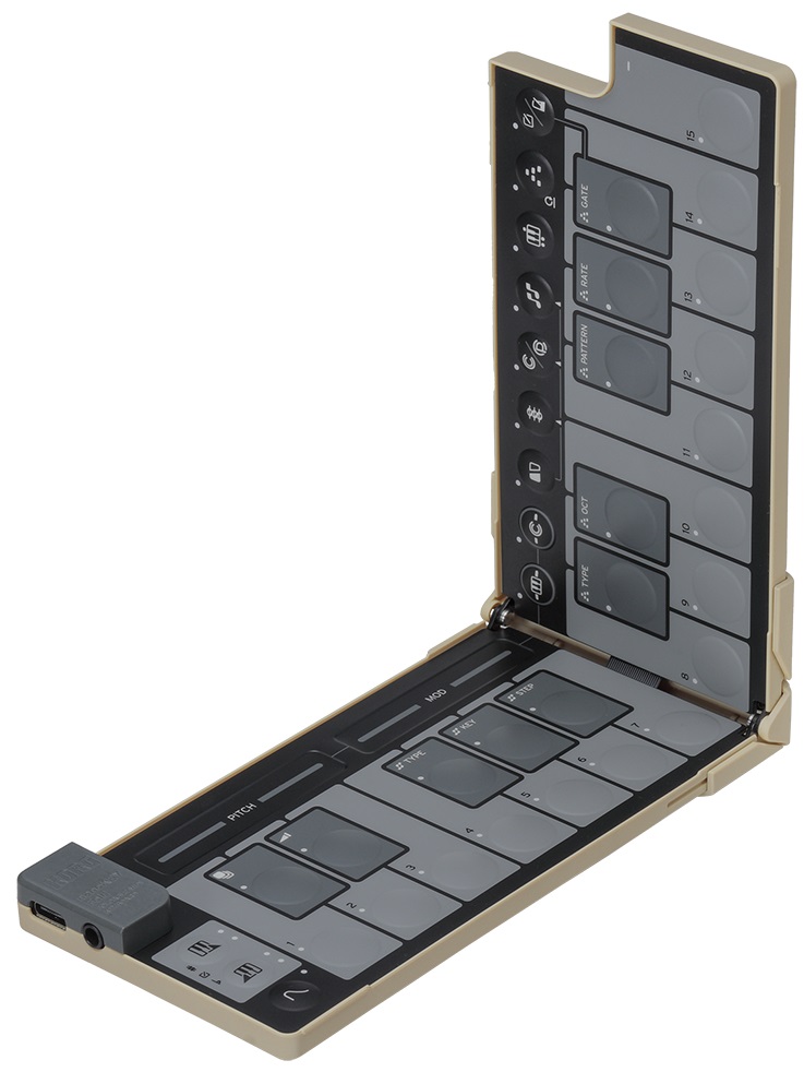 Levně Korg nanoKEY Fold Sand Beige