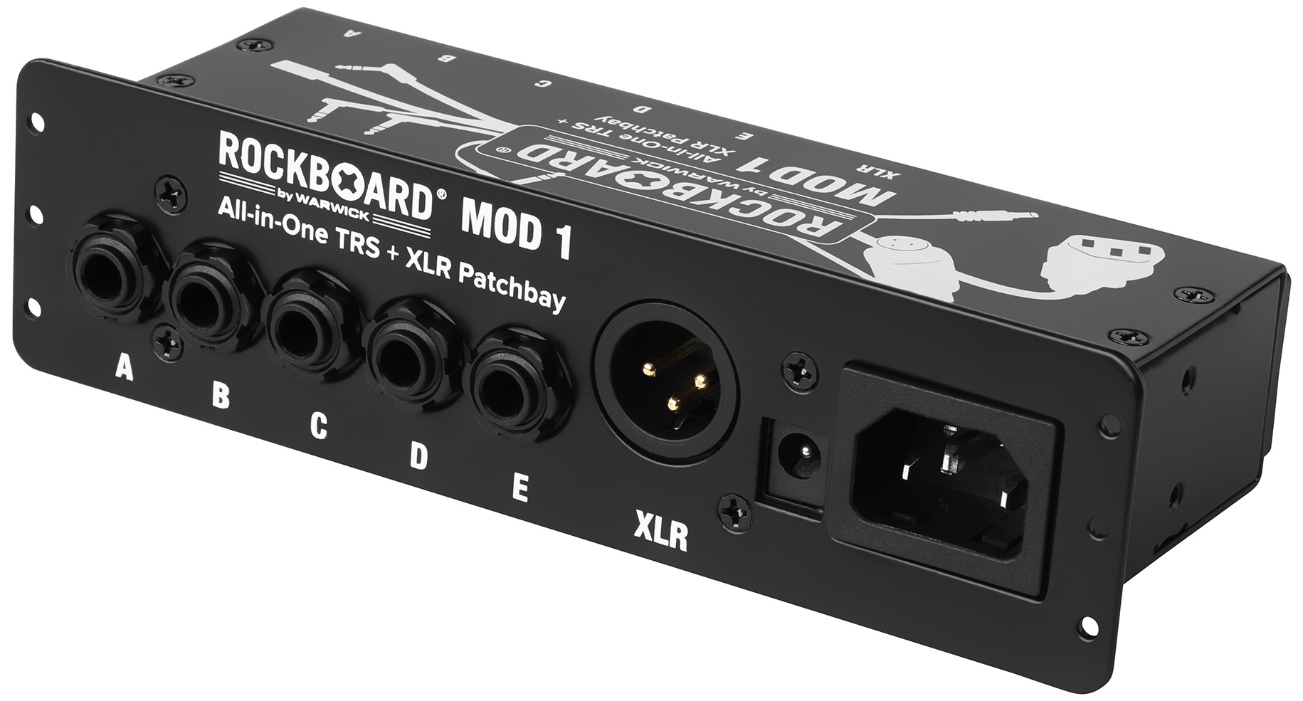 Rockboard MOD 1 V2 - All-in-One TRS & XLR, IEC & Barrel Patchbay (obrázek 3)