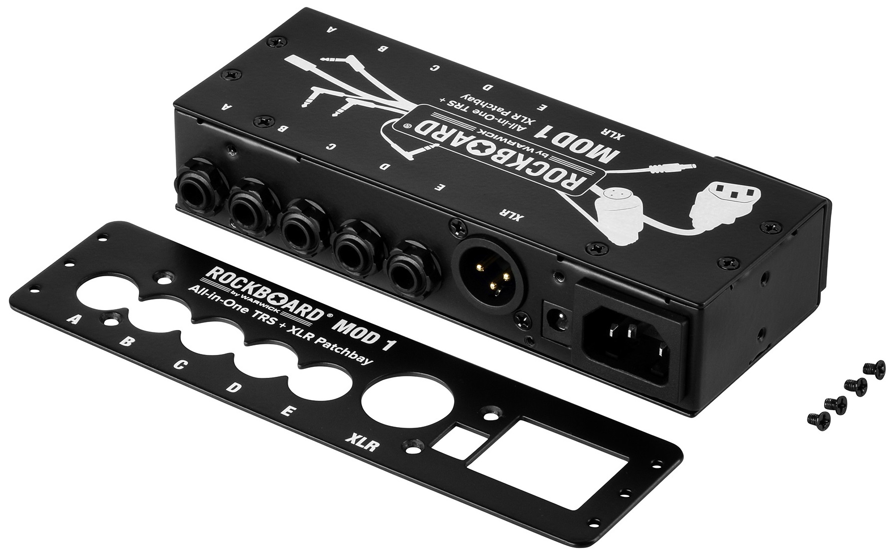 Rockboard MOD 1 V2 - All-in-One TRS & XLR, IEC & Barrel Patchbay (obrázek 5)