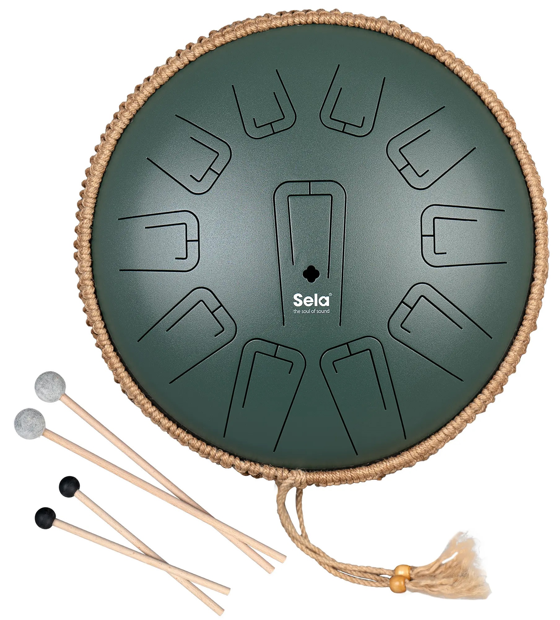 Sela Unity Tongue Drum 13" C Major Green 432 Hz (obrázek 6)