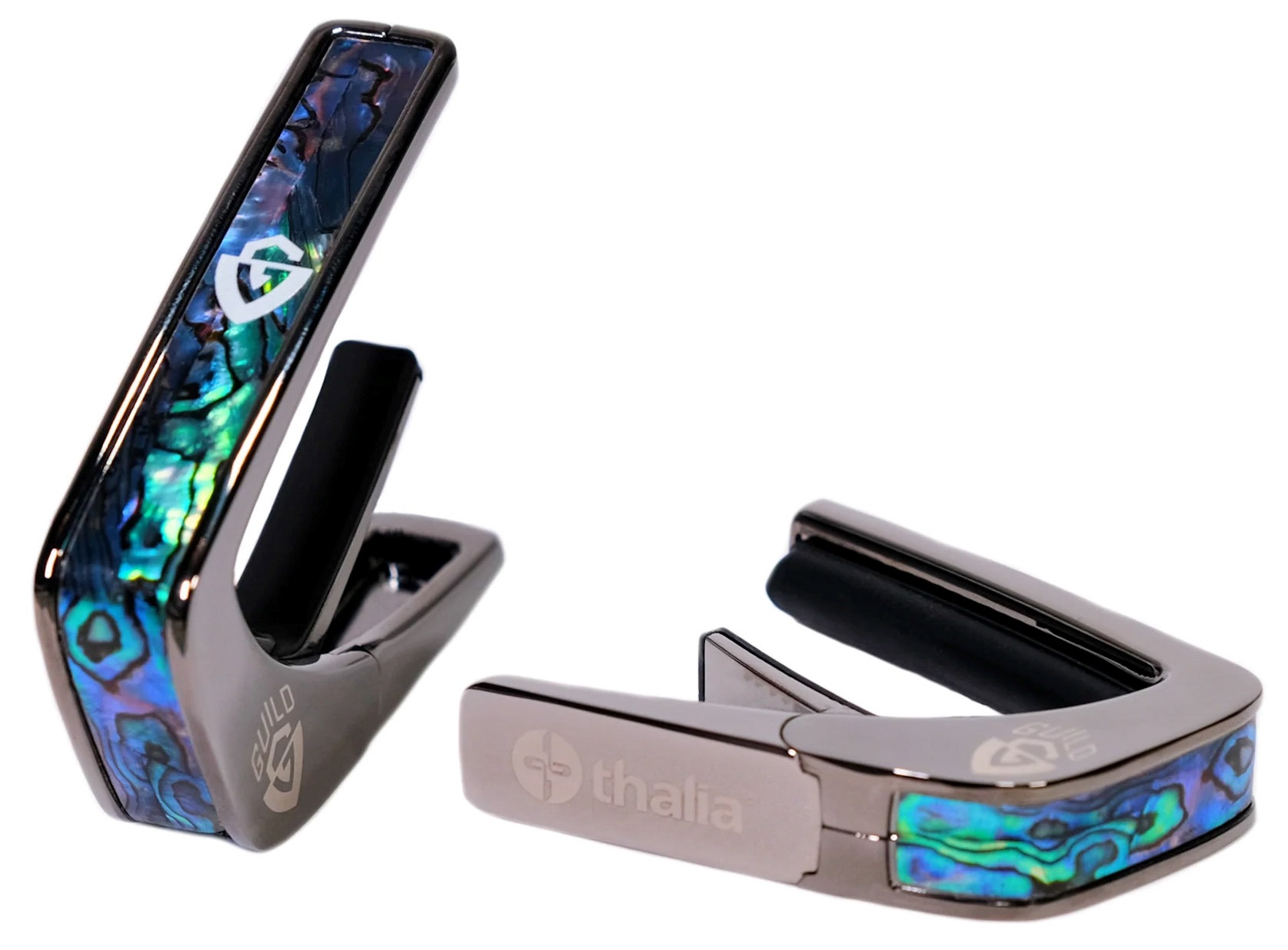 Levně Thalia Guild Blue Abalone Shield Black Chrome