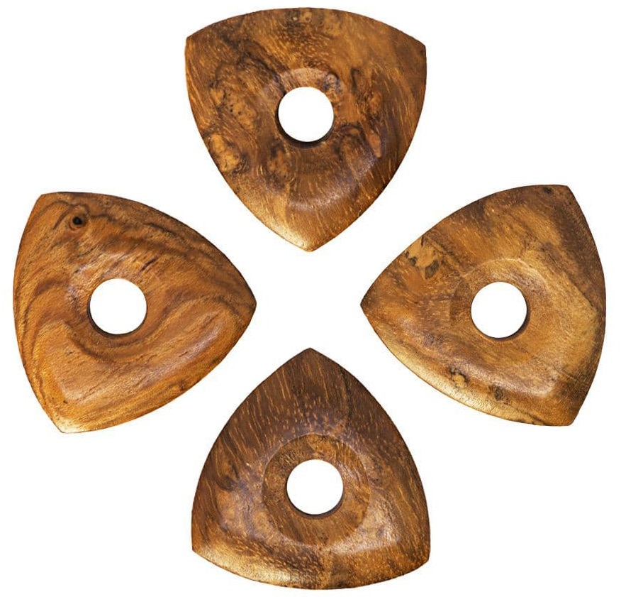 Levně Timber Tones Moon Tones Indian Teak 4-Pack