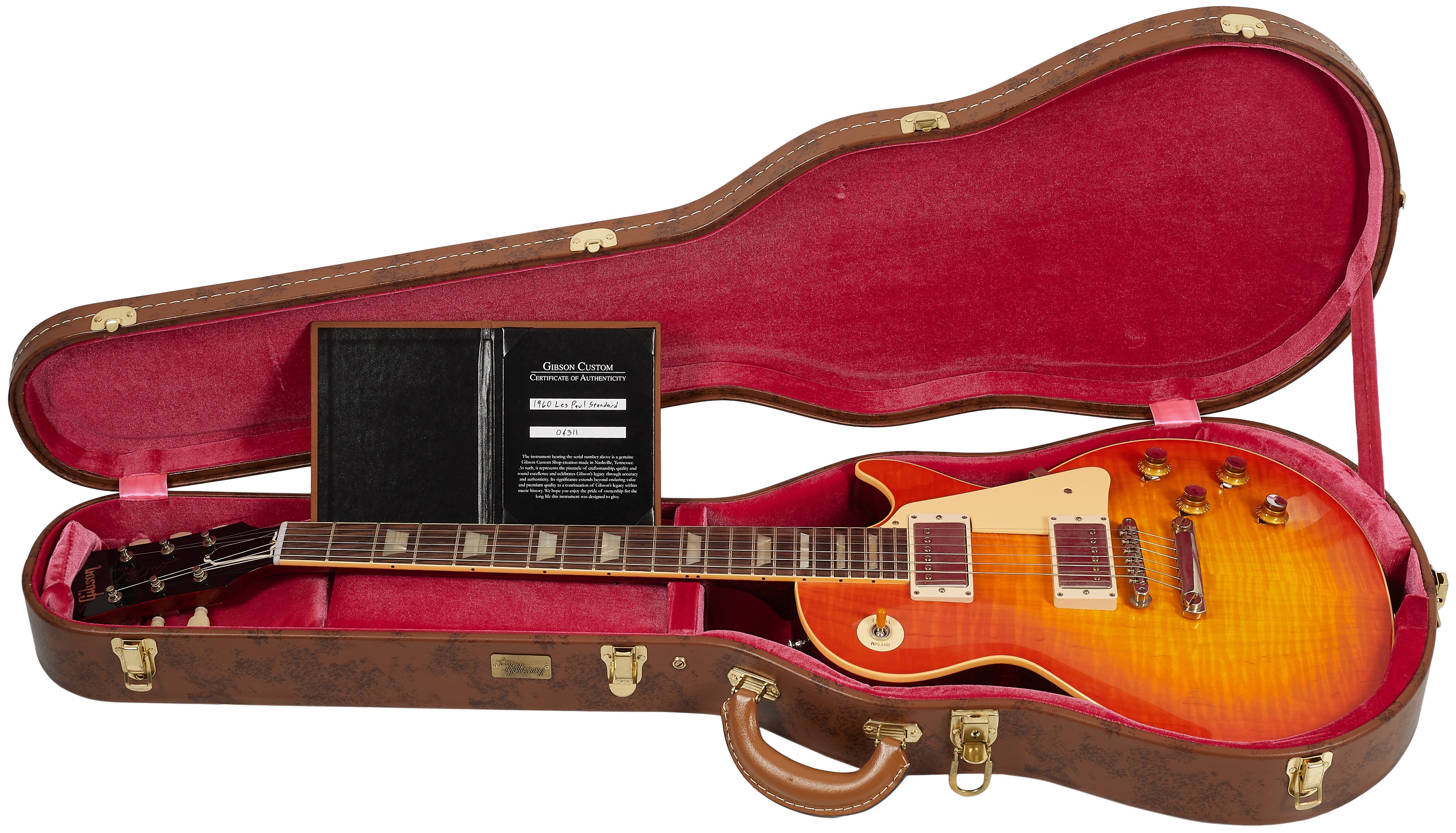 Gibson Custom 1960 Les Paul Standard Reissue VOS Tangerine Burst (obrázek 6)