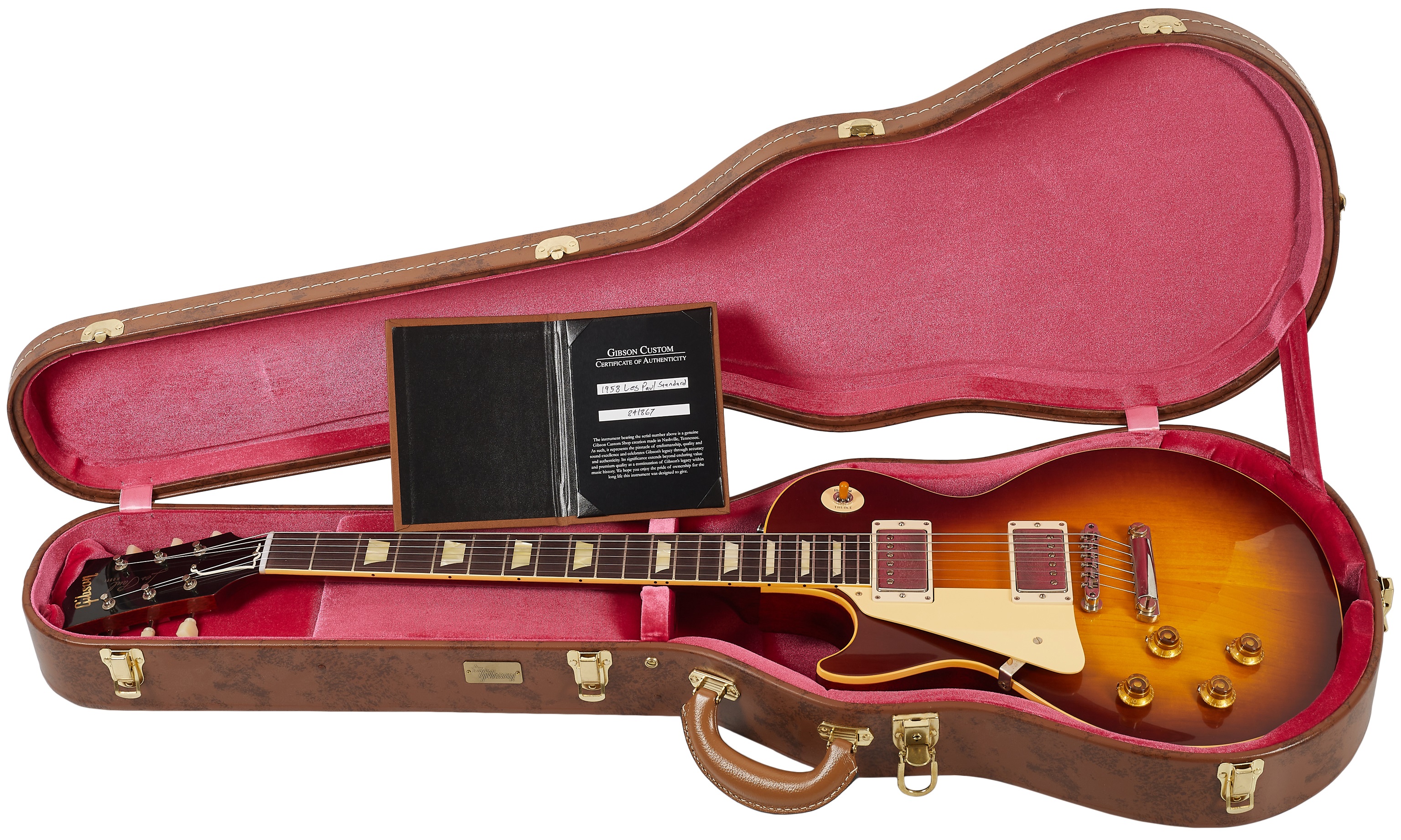 Gibson Custom 1958 Les Paul Standard Reissue VOS Left-handed Iced Tea (obrázek 6)