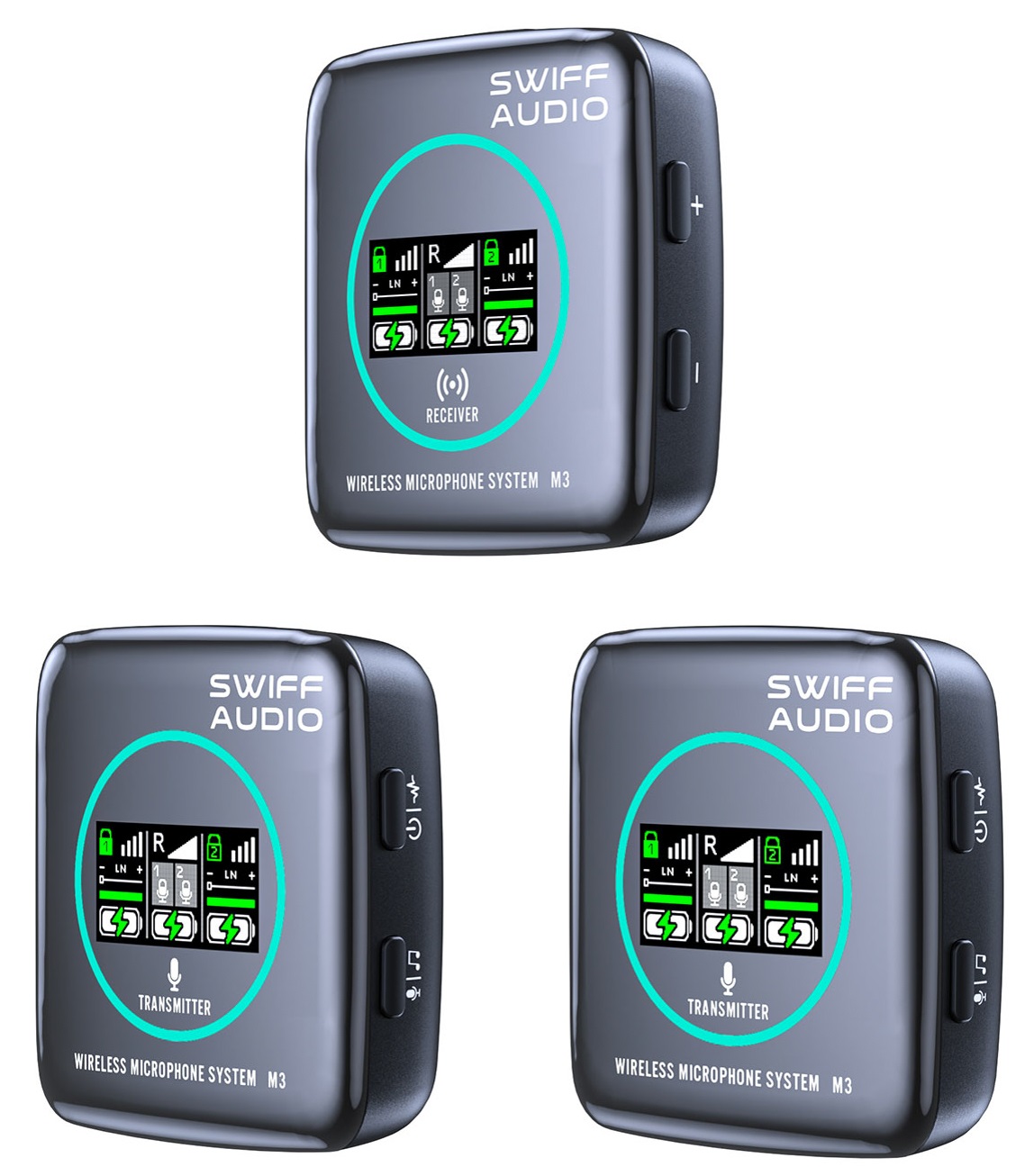 Swiff M3 PRO Wireles Microphone System (obrázek 3)